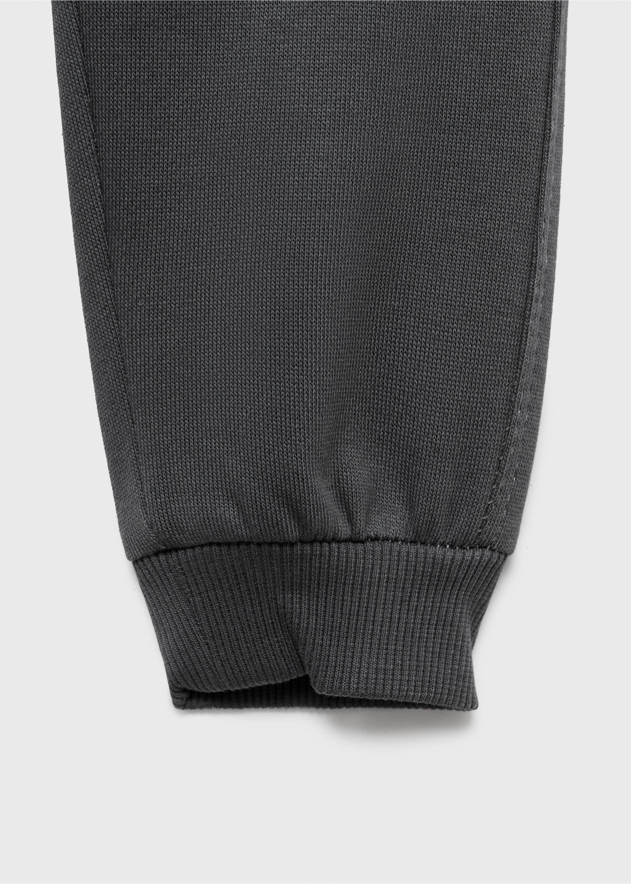 Pantalón jogger algodón - Detalle del artículo 8, Gris antracita. Ref: 17033289-00.