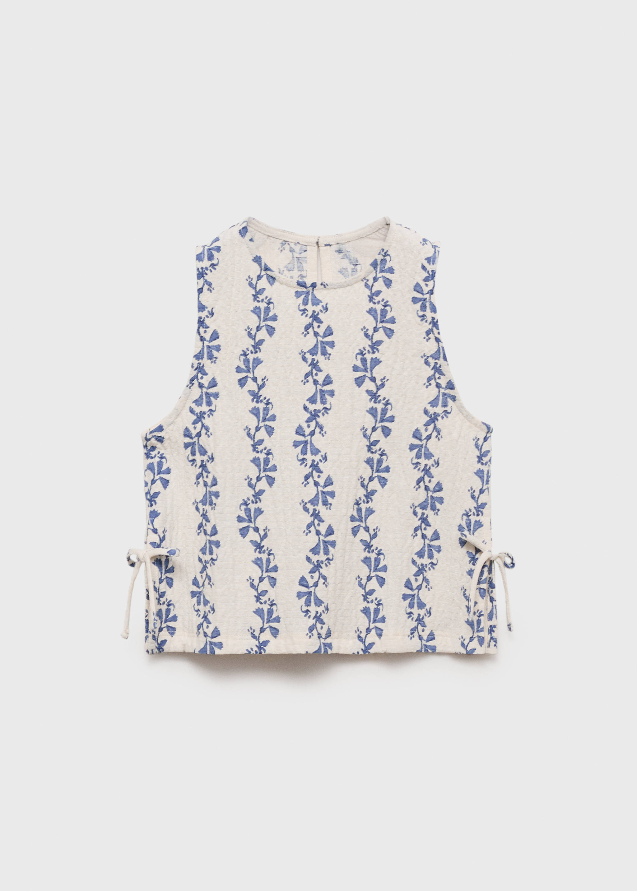 Printed bow blouse - Article without model