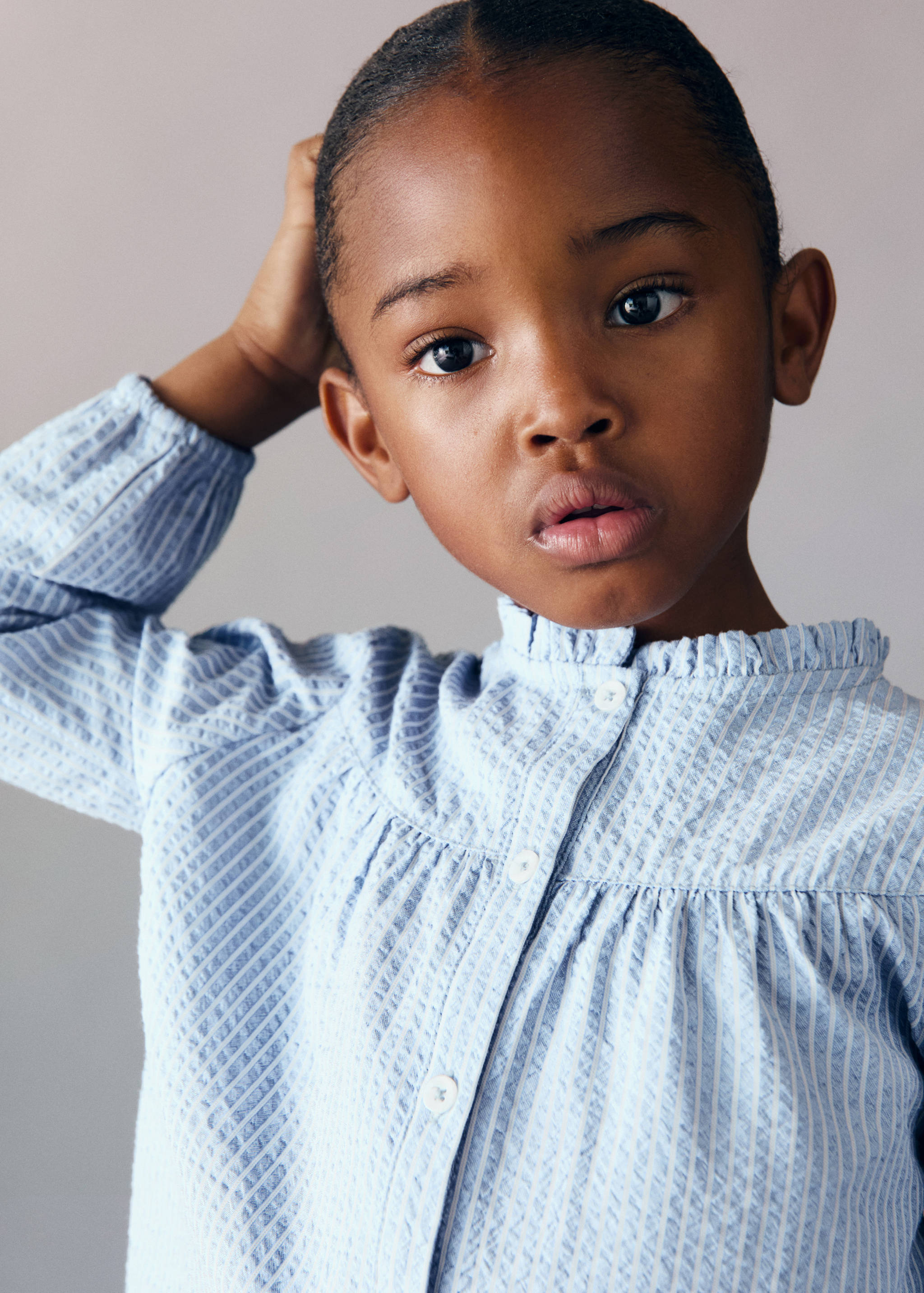 Striped cotton blouse - Details of the article 1