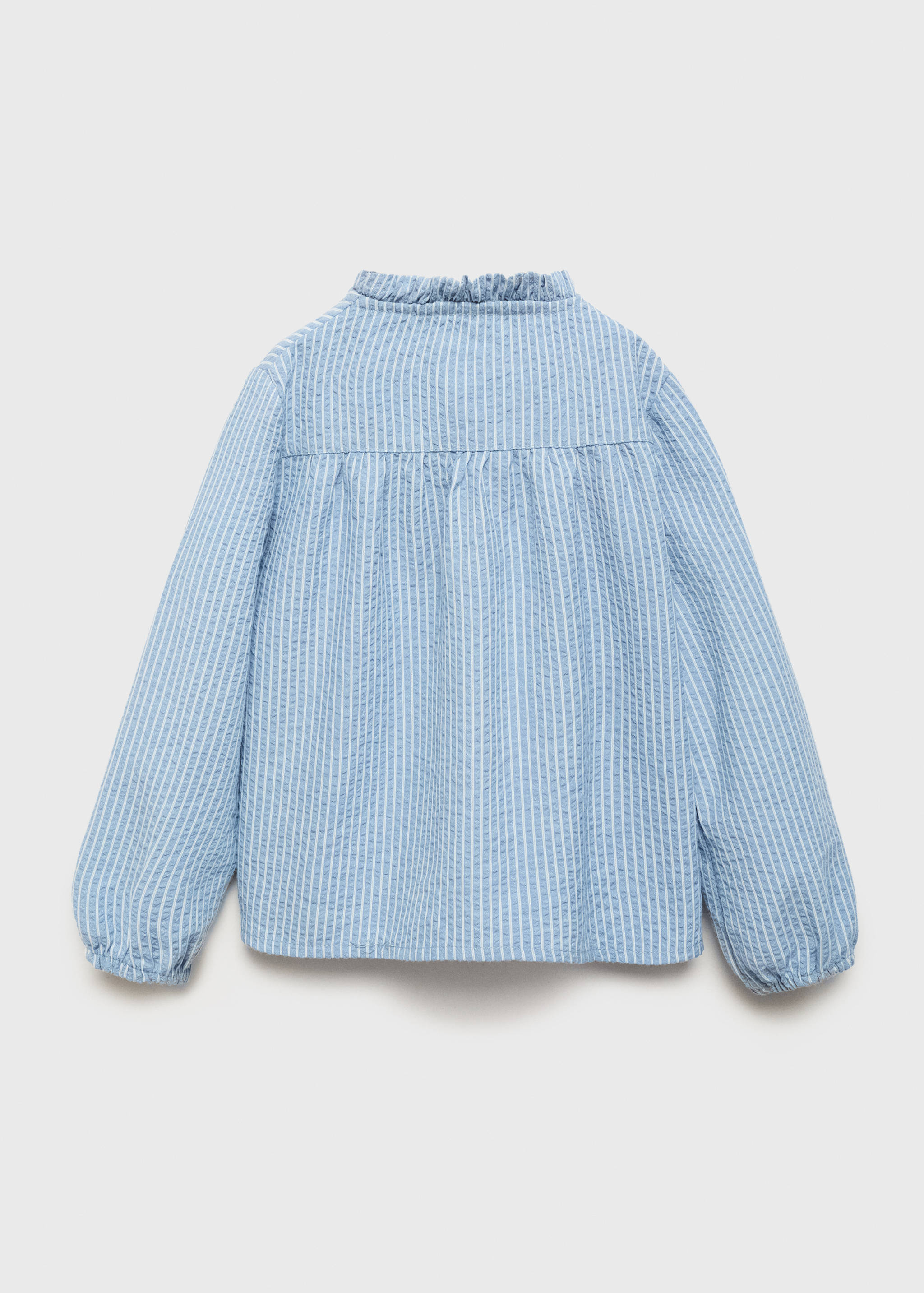 Striped cotton blouse - Reverse of the article