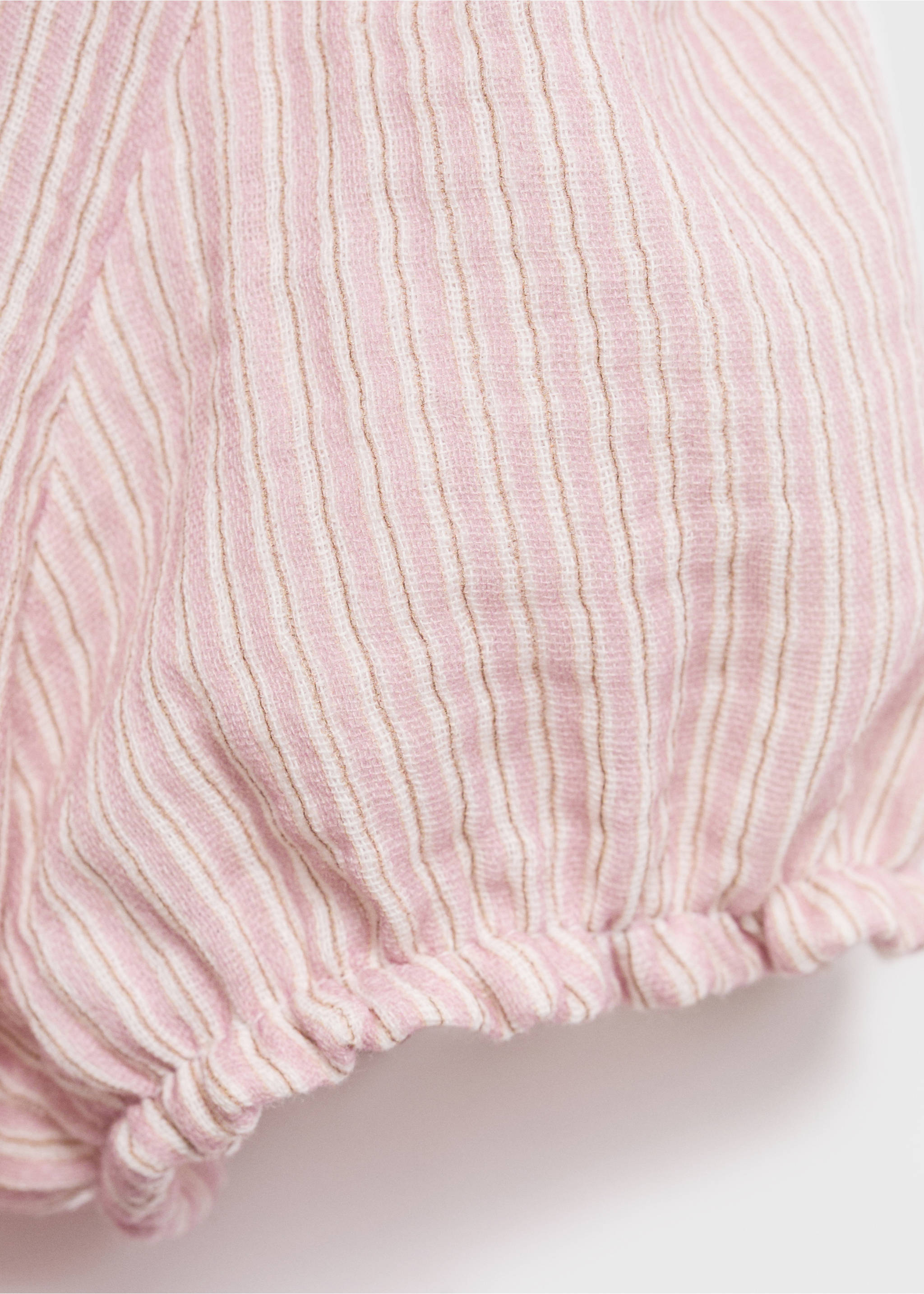 Blusa rayas cuello babydoll - Detalle del artículo 8, Rosa. Ref: 17033293-00.