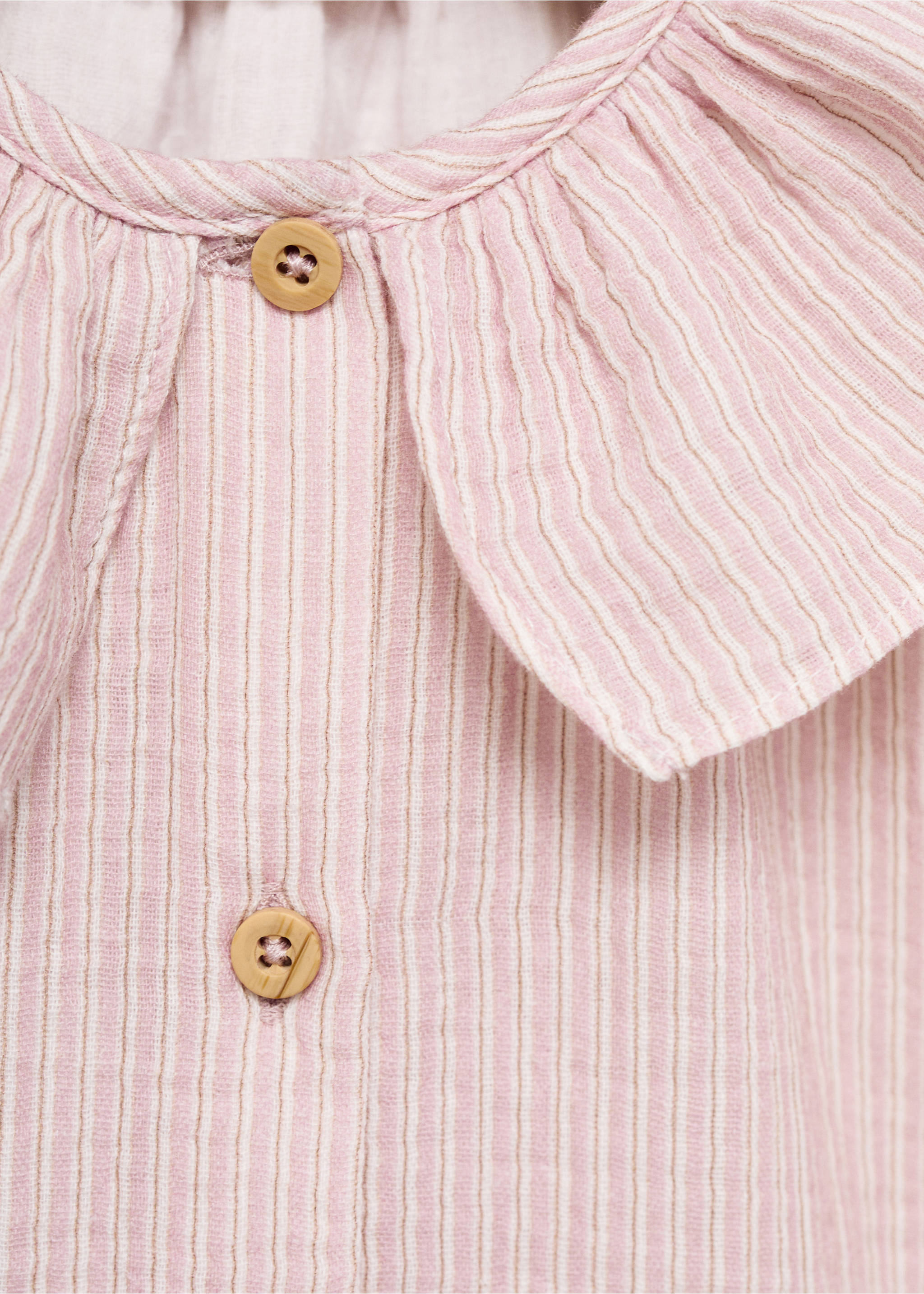 Blusa rayas cuello babydoll - Detalle del artículo 0, Rosa. Ref: 17033293-00.