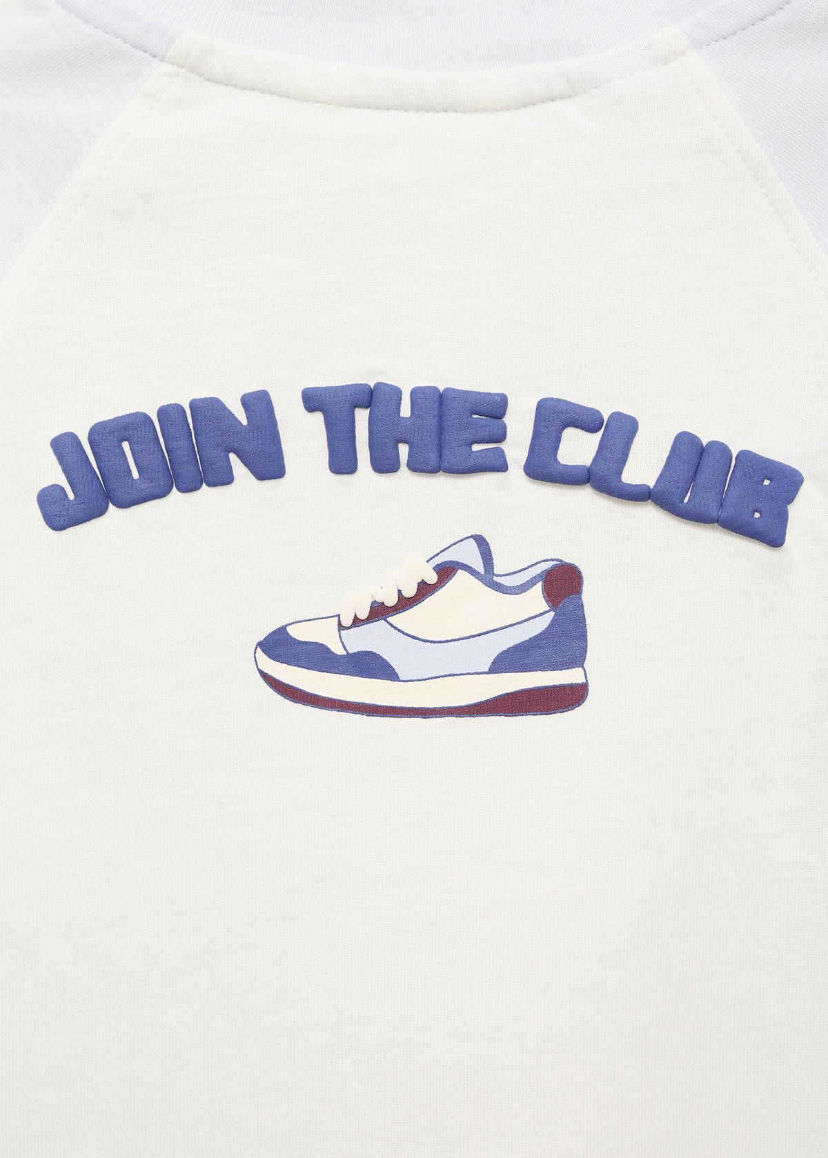 Combined printed T-shirt — Sky Blue