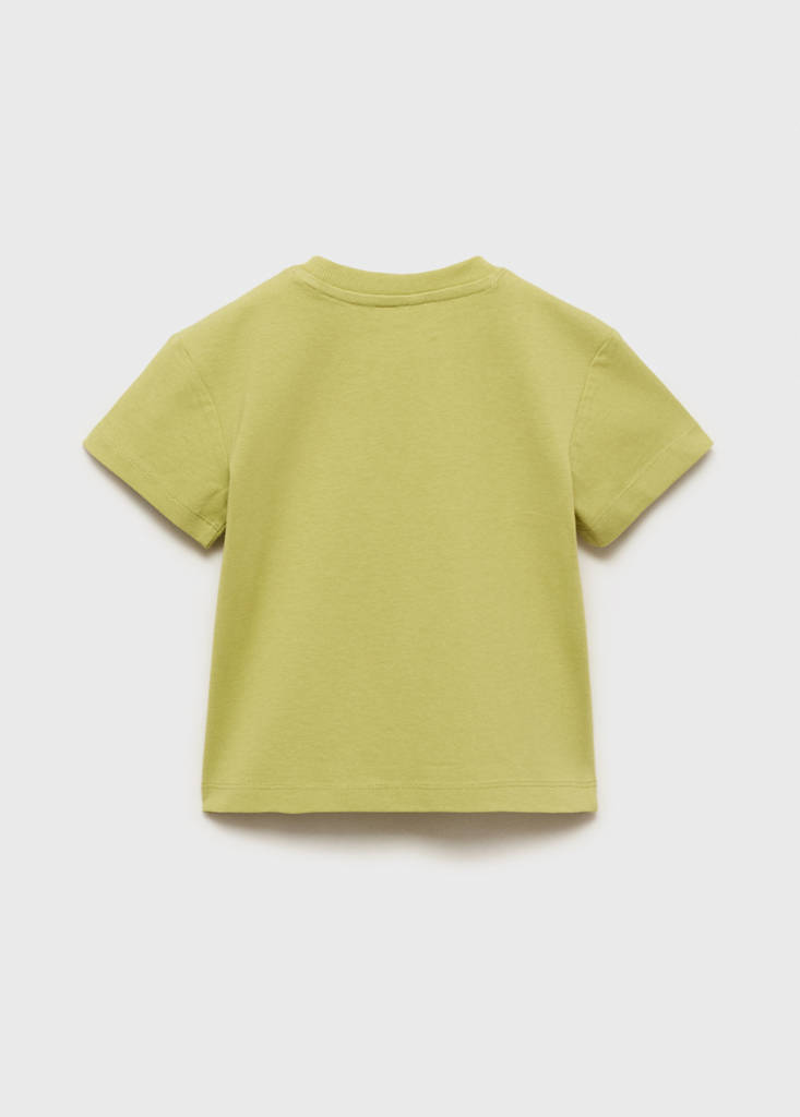 Short-sleeved printed t-shirt — Lime
