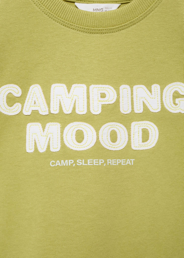 Short-sleeved printed t-shirt — Lime