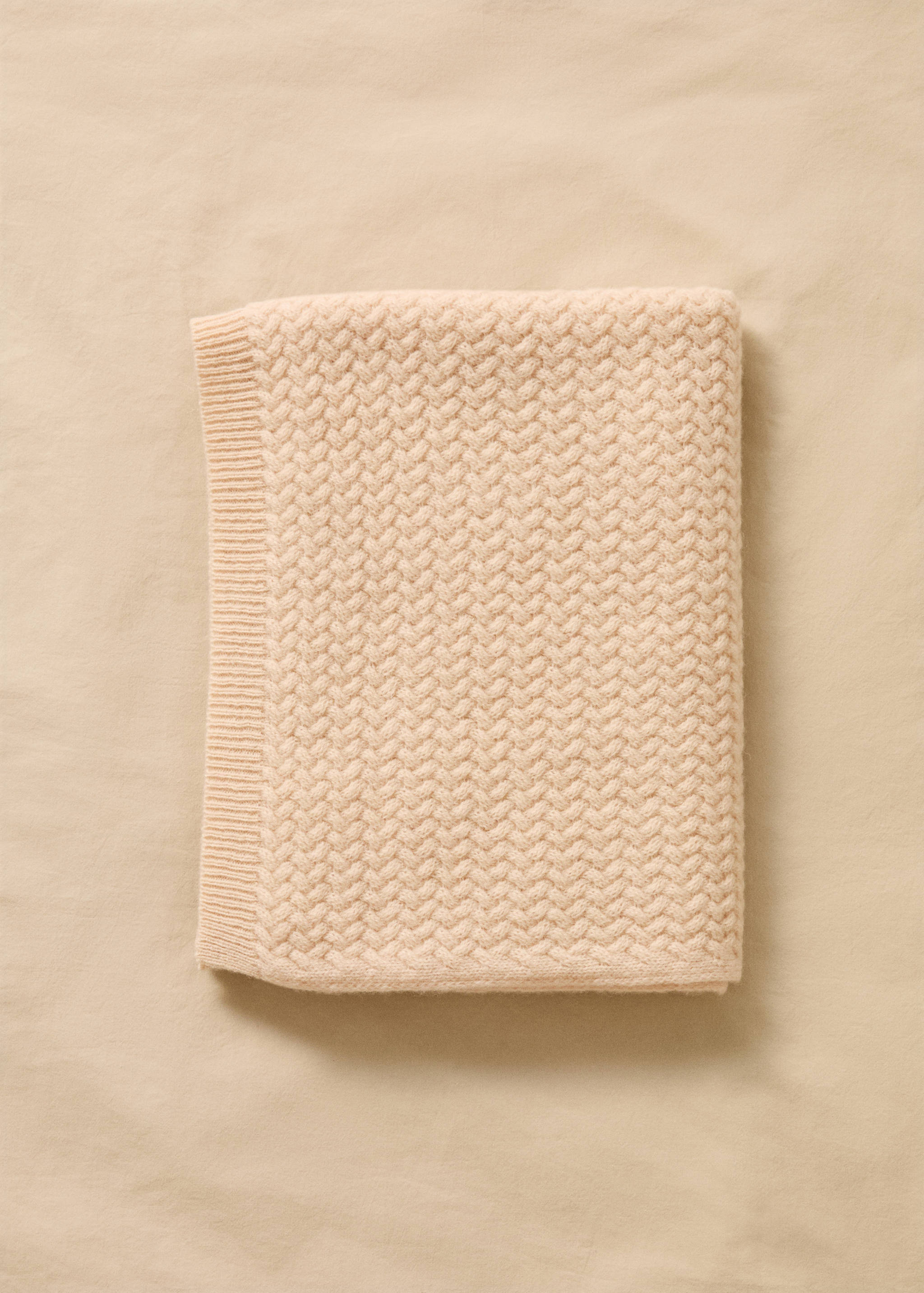 Manta infantil lana cashmere punto - Plano general