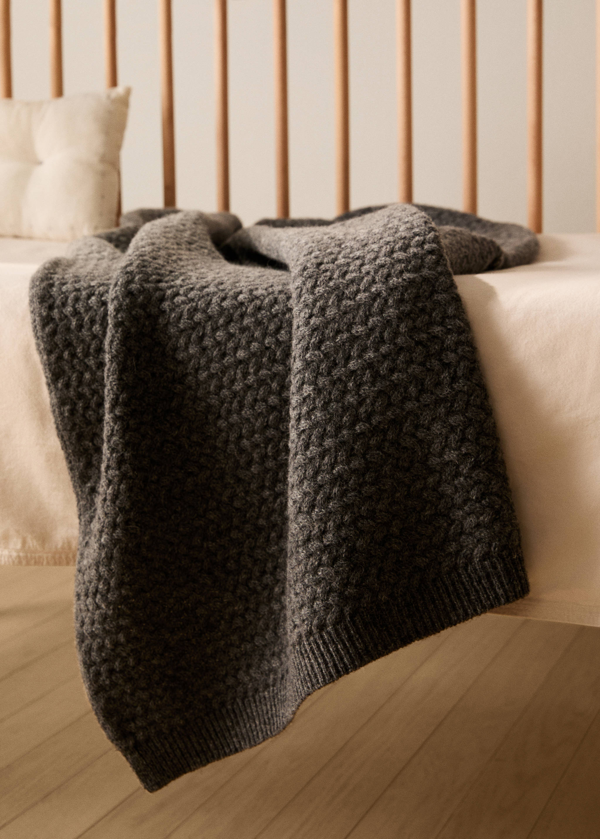 Children's cashmere wool knitted blanket - General plane