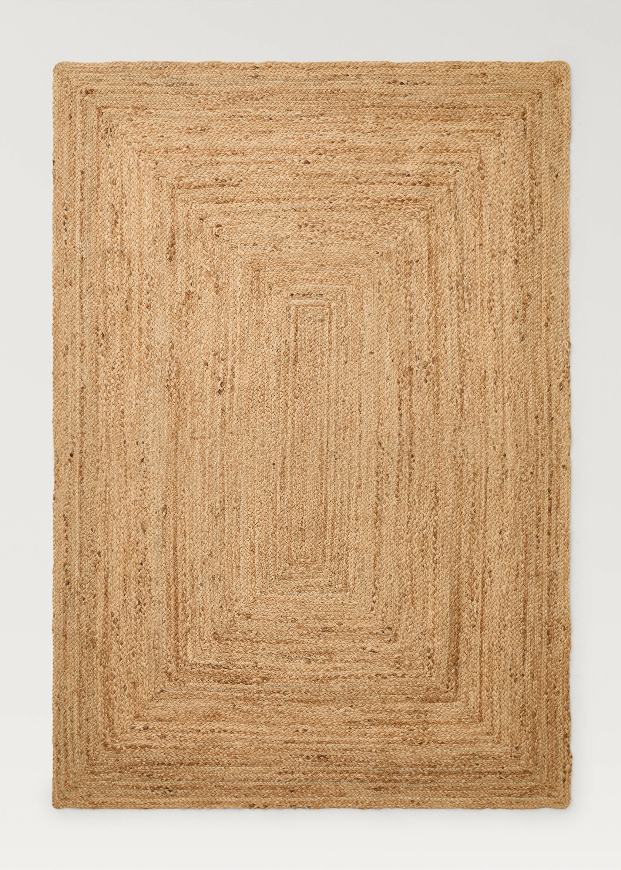 Large woven natural fibre jute carpet - Article without model, Beige. Ref: 17033329-00.