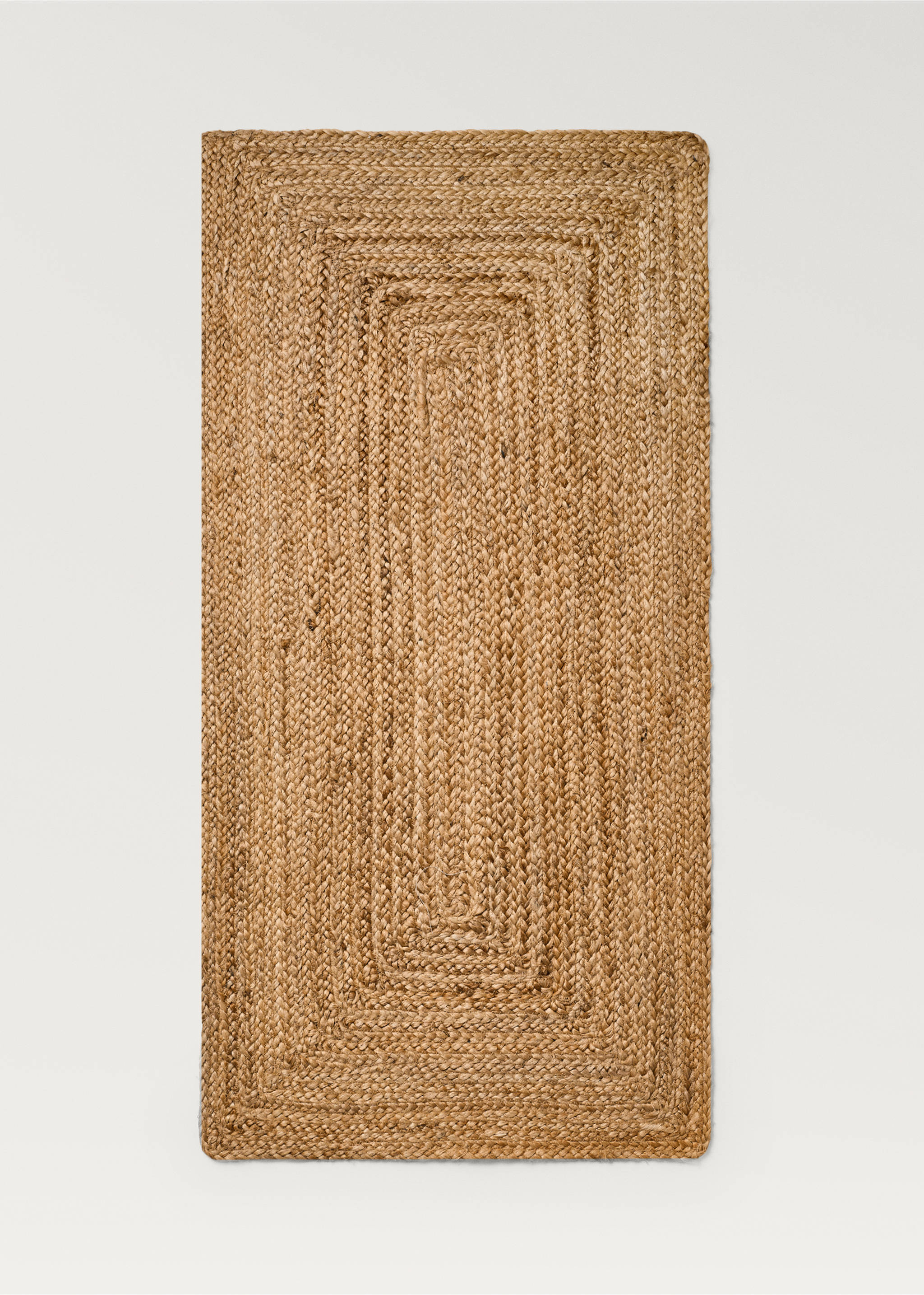 Small woven natural fibre jute carpet - Article without model, Beige. Ref: 17033330-00.