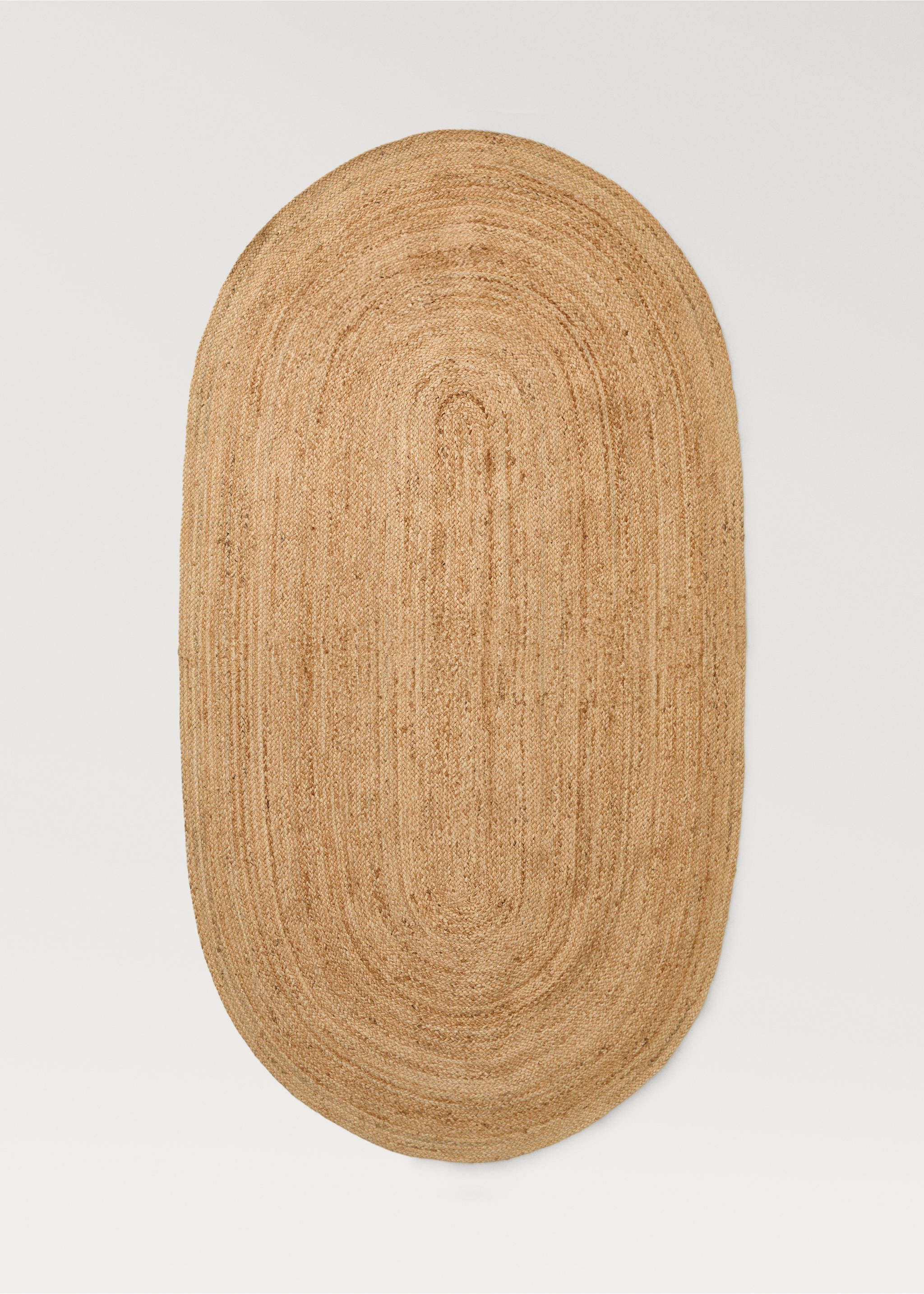 Medium woven natural fibre jute carpet - Article without model, Beige. Ref: 17033331-00.