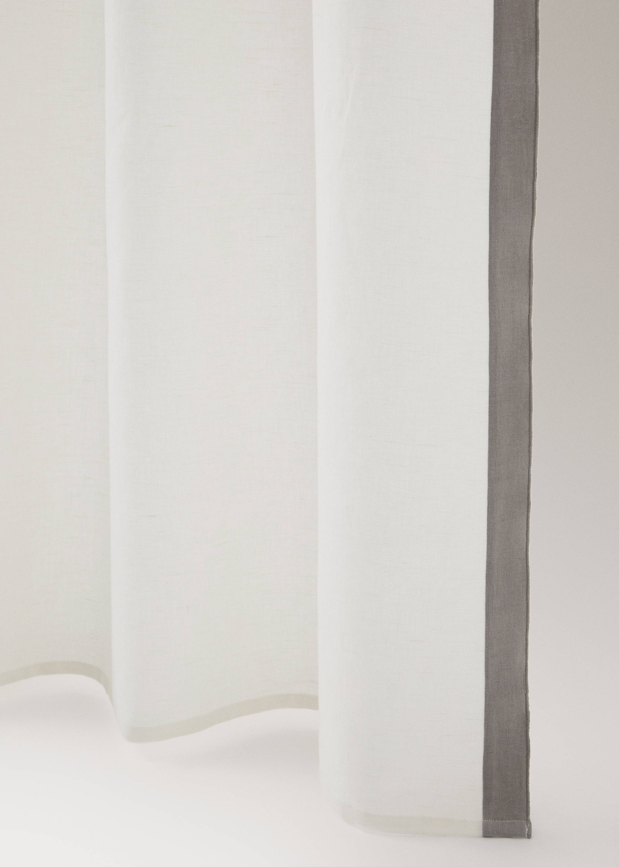Leinenvorhang mit seitlichem Streifen, mittlere Lichtundurchlässigkeit - Detail des Artikels 3