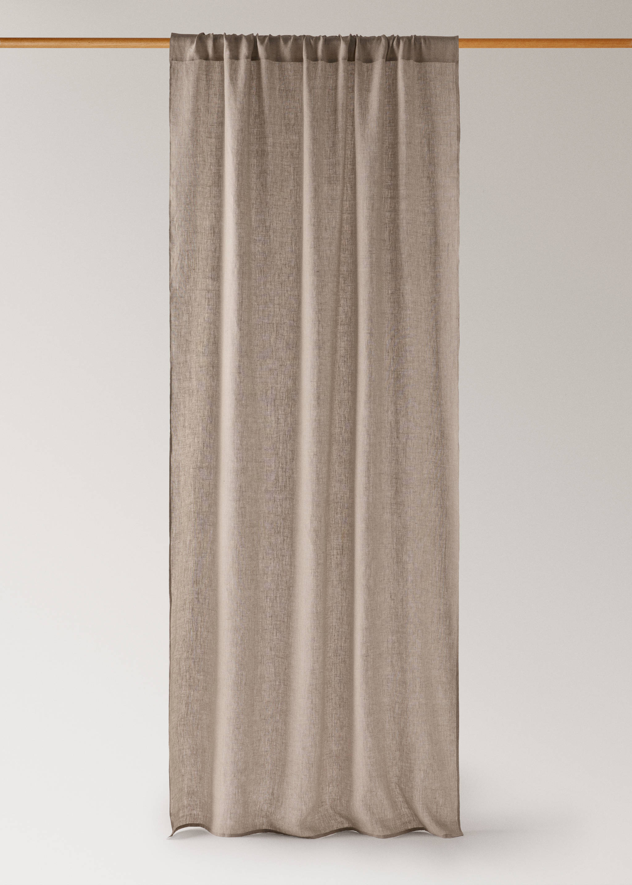Linen medium-opacity curtain - Article without model