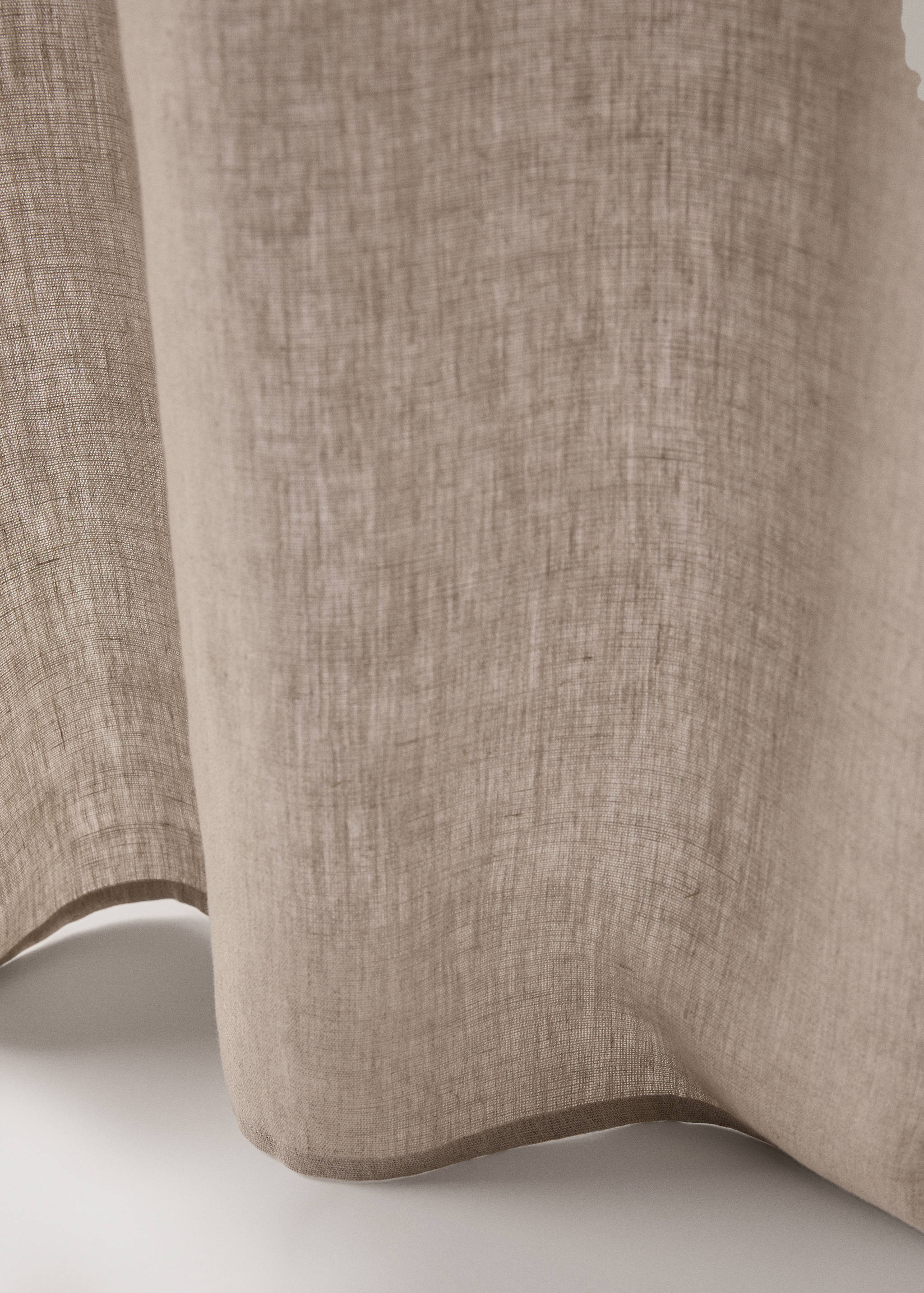 Linen medium-opacity curtain - Details of the article 2