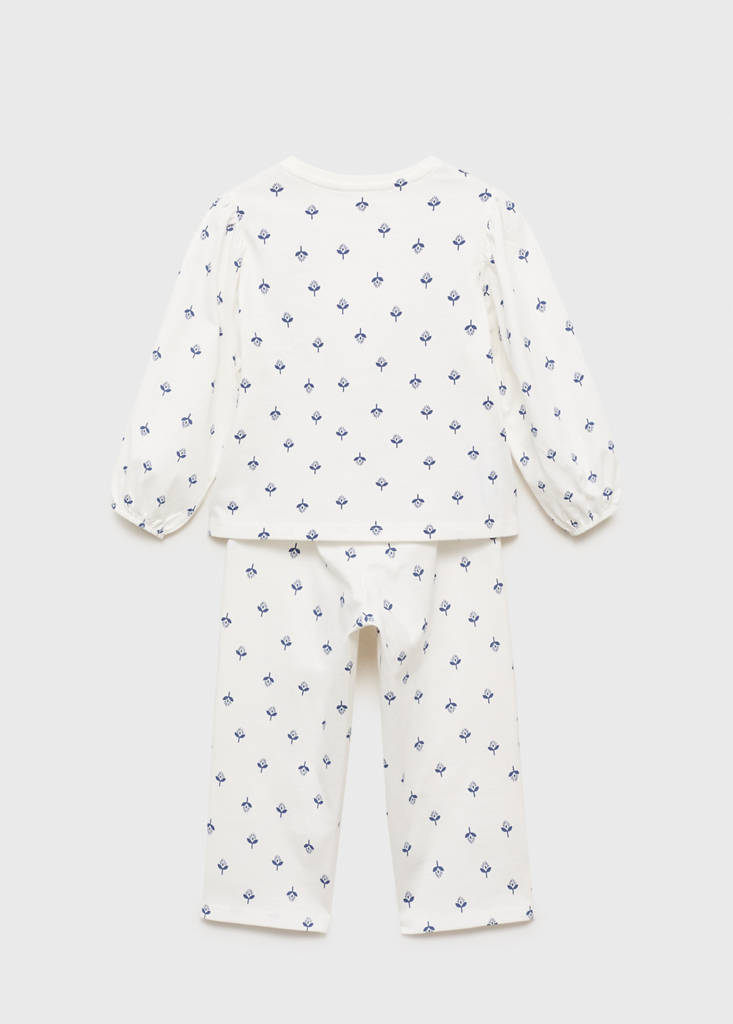 Printed cotton pyjamas — Off White