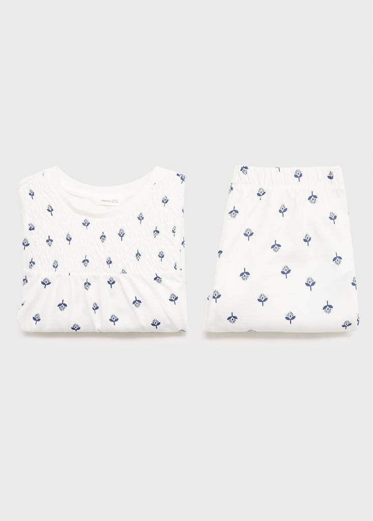 Printed cotton pyjamas — Off White