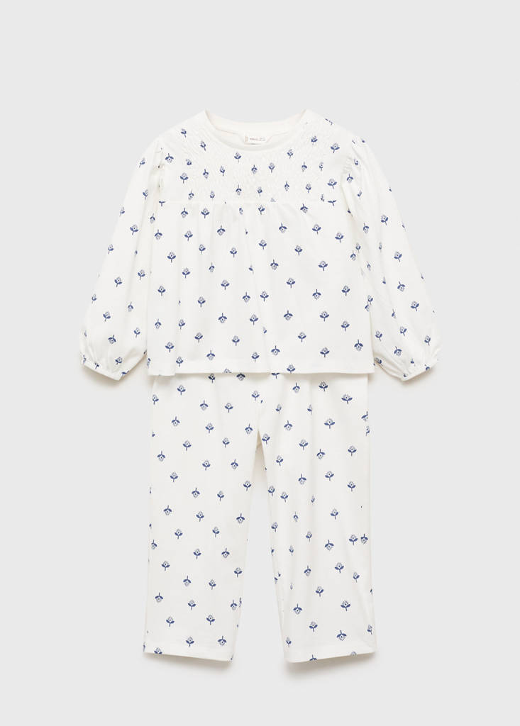 Printed cotton pyjamas — Off White