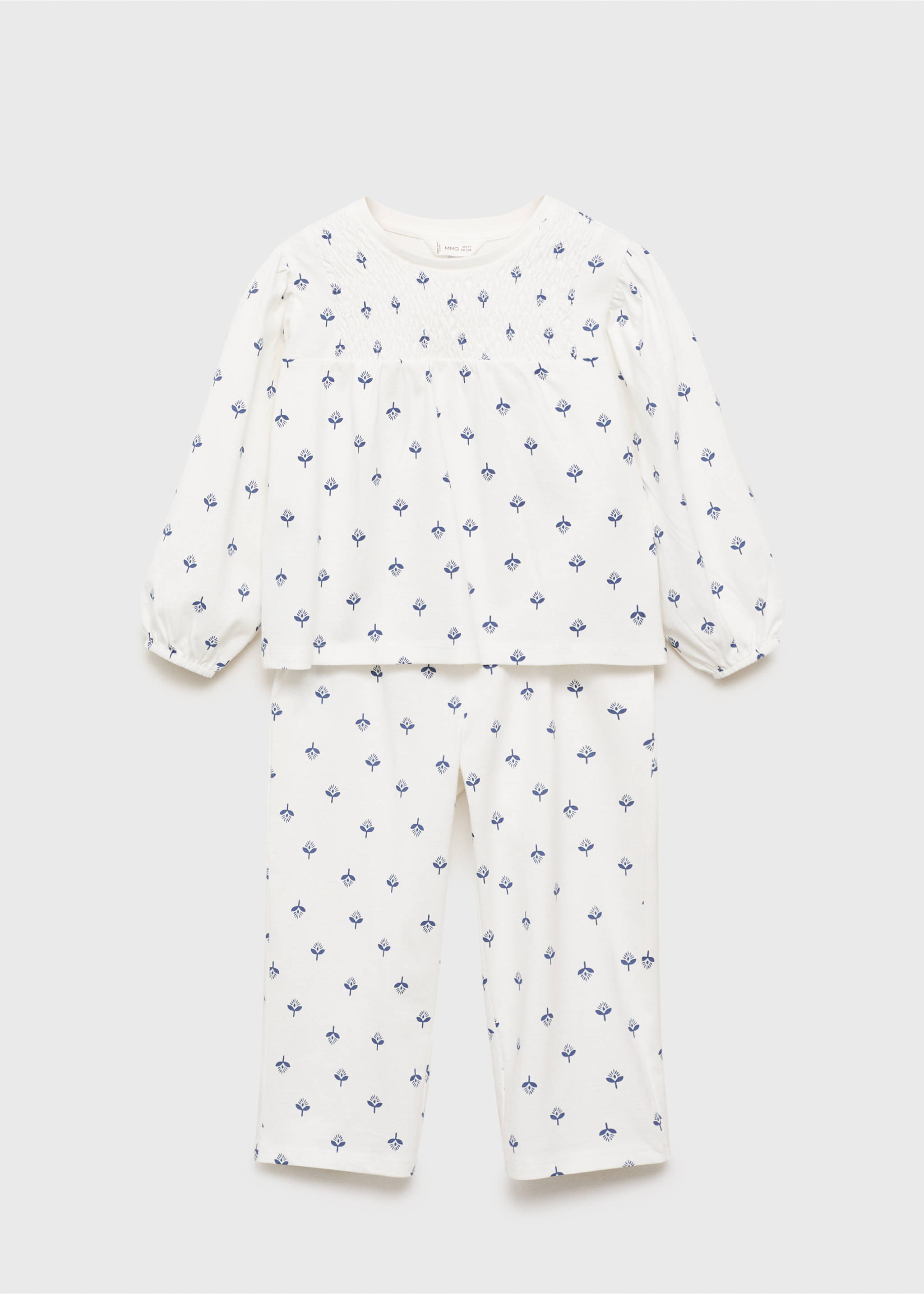 Printed cotton pyjamas - Article without model, Off White. Ref: 17033797-00.