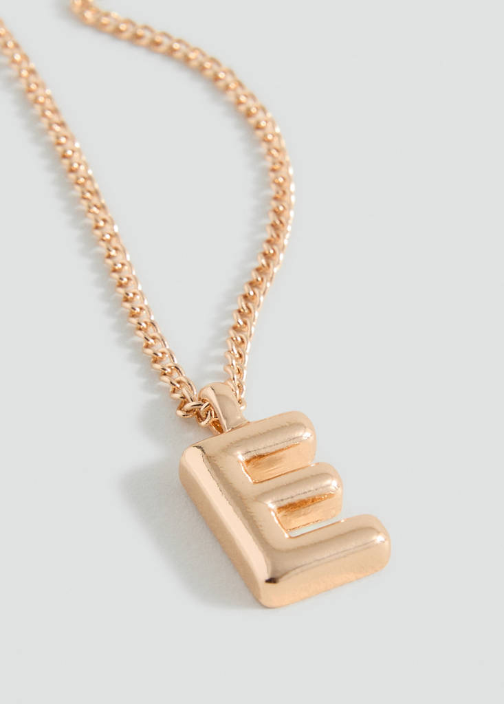 Letter Pendant Necklace — Gold