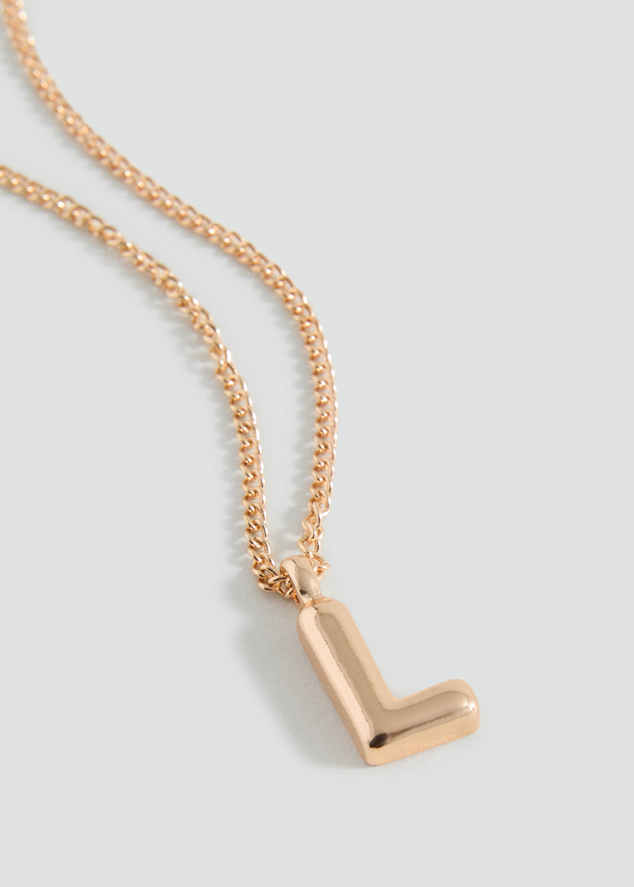 Letter Pendant Necklace - Medium plane