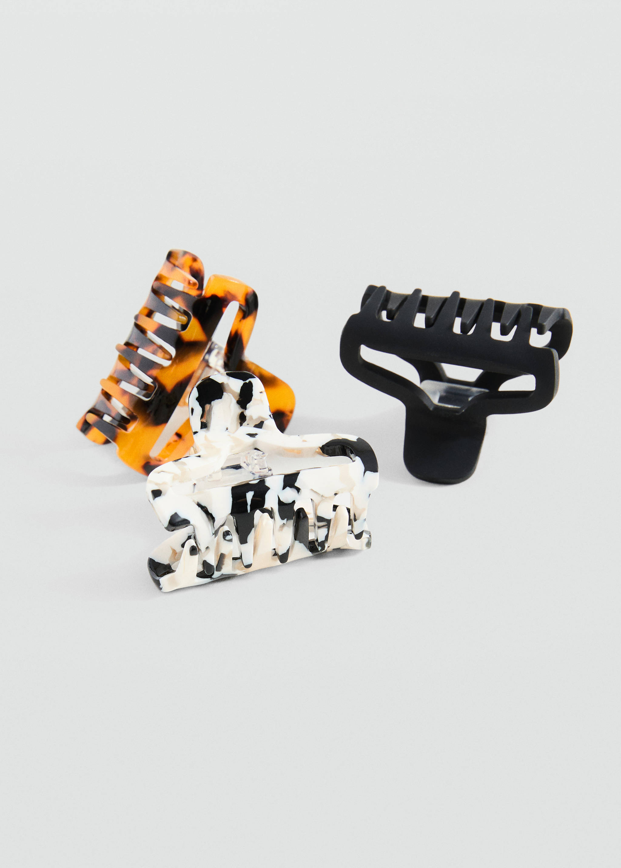 3-pack of hair clips - Medium plane