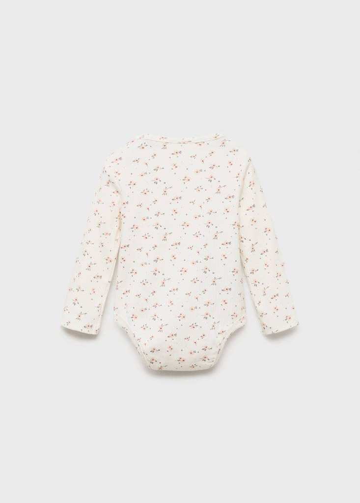 Floral printed body — Off White