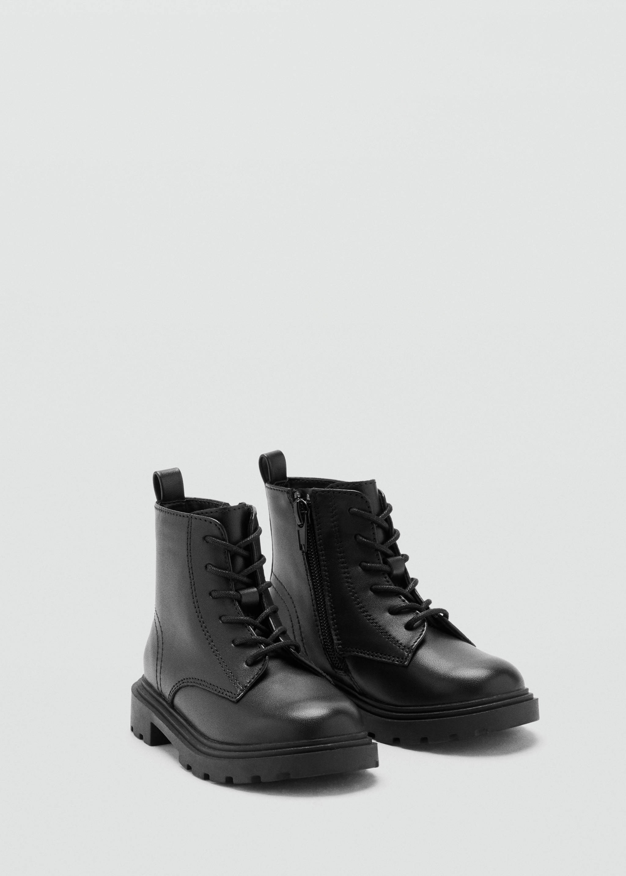 Leather lace-up boots - Medium plane