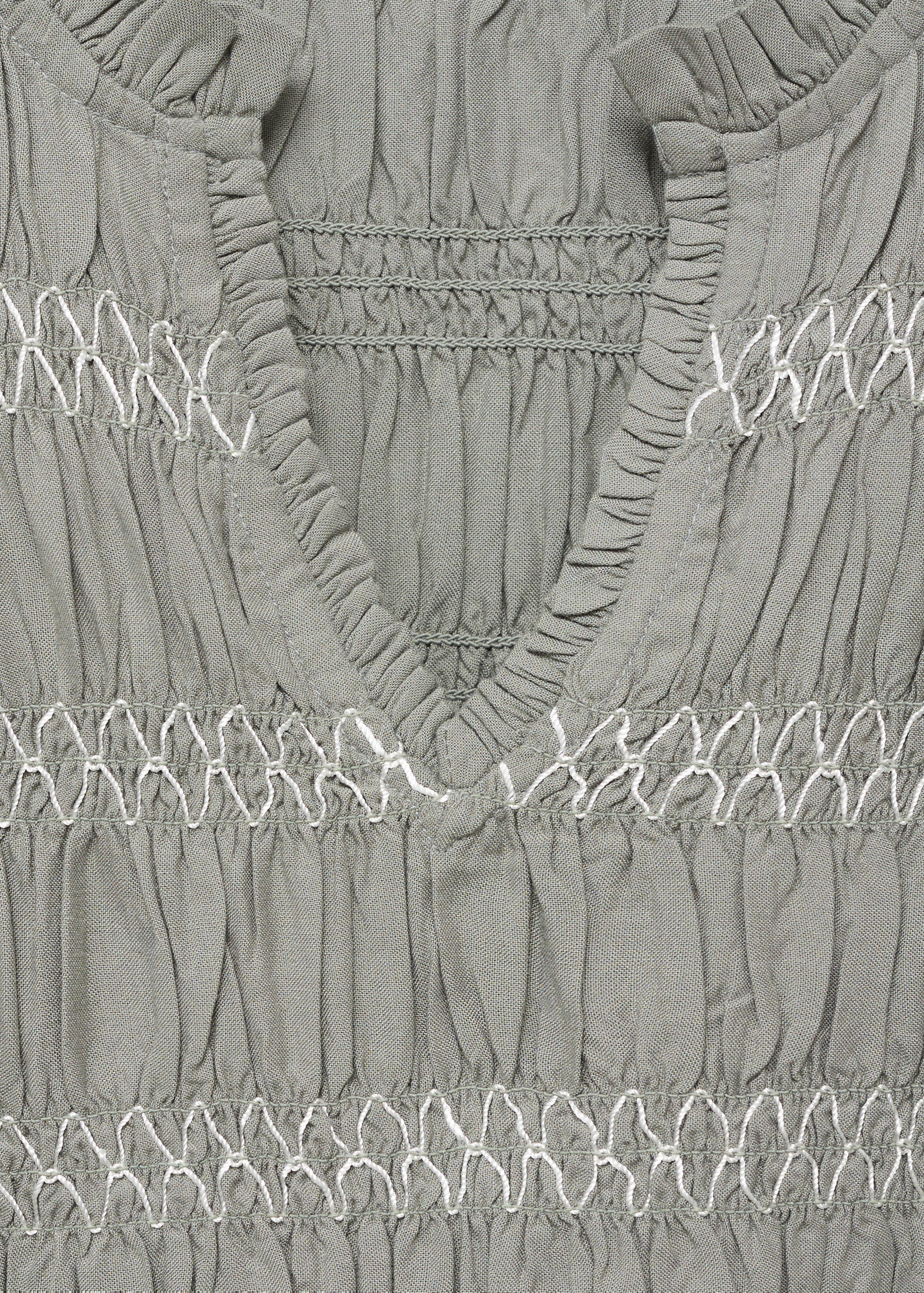 Blusa fruncida detalles bordados - Detalle del artículo 8