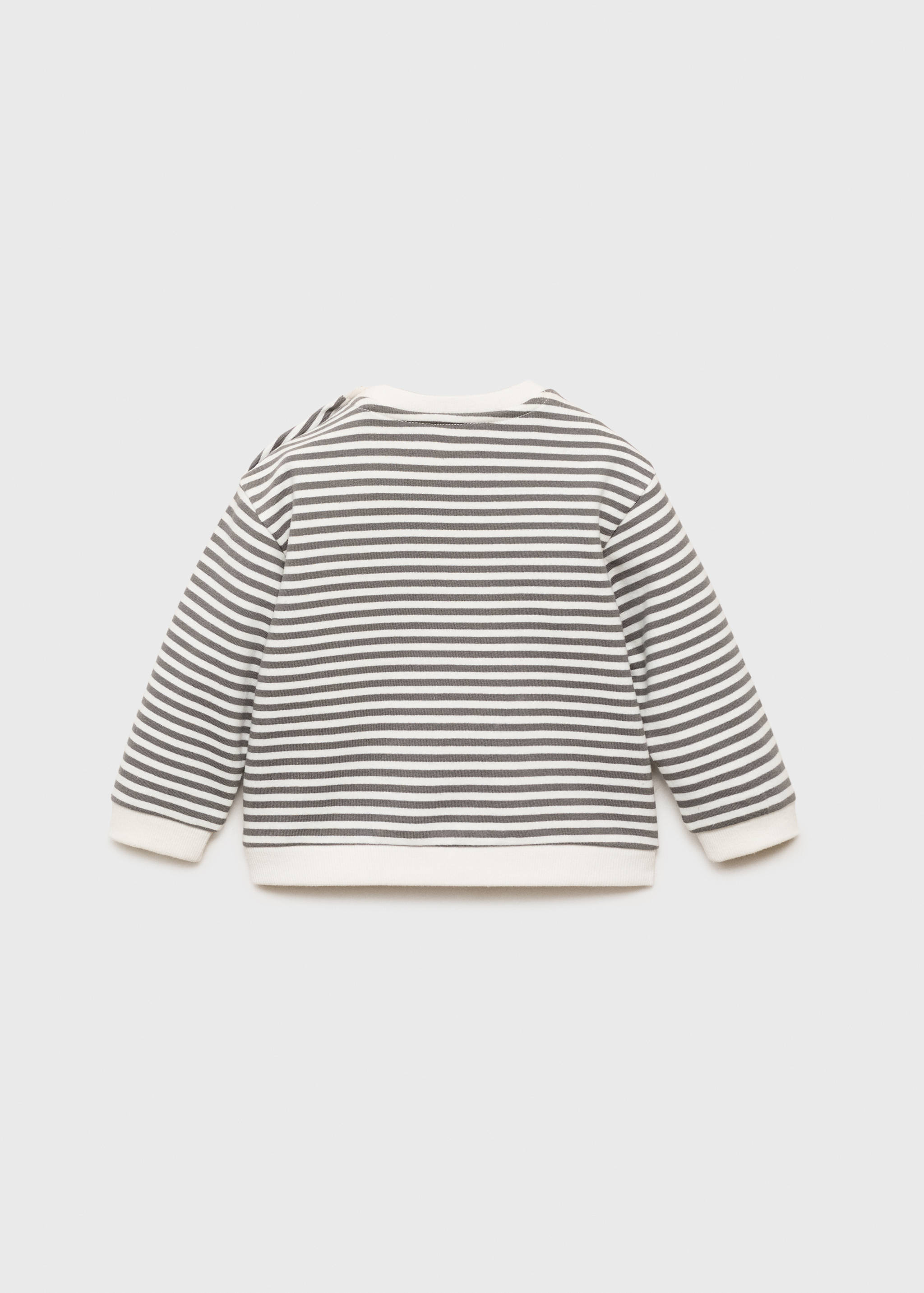 Striped cotton-blend sweatshirt - Reverse of the article