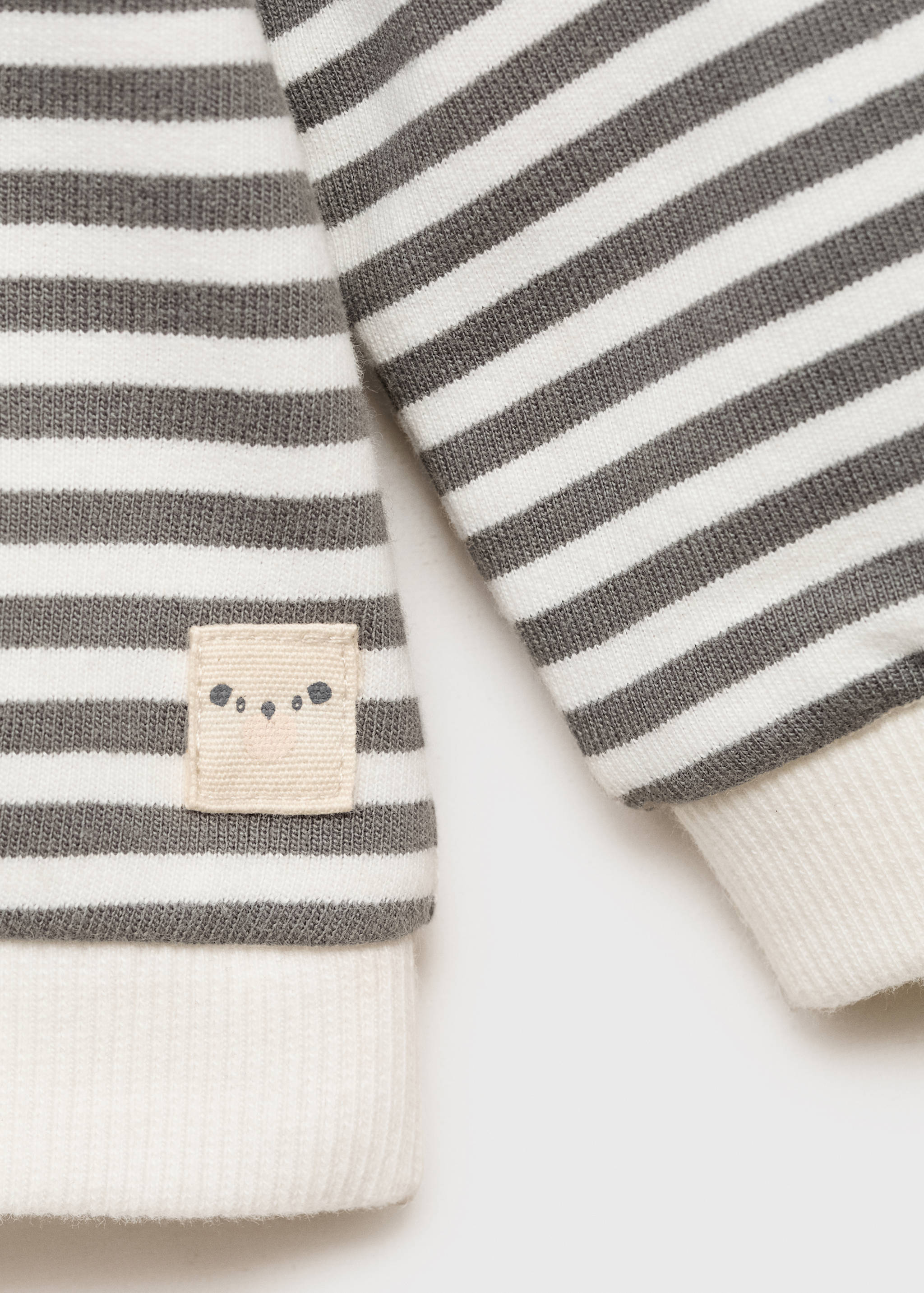 Striped cotton-blend sweatshirt - Details of the article 8
