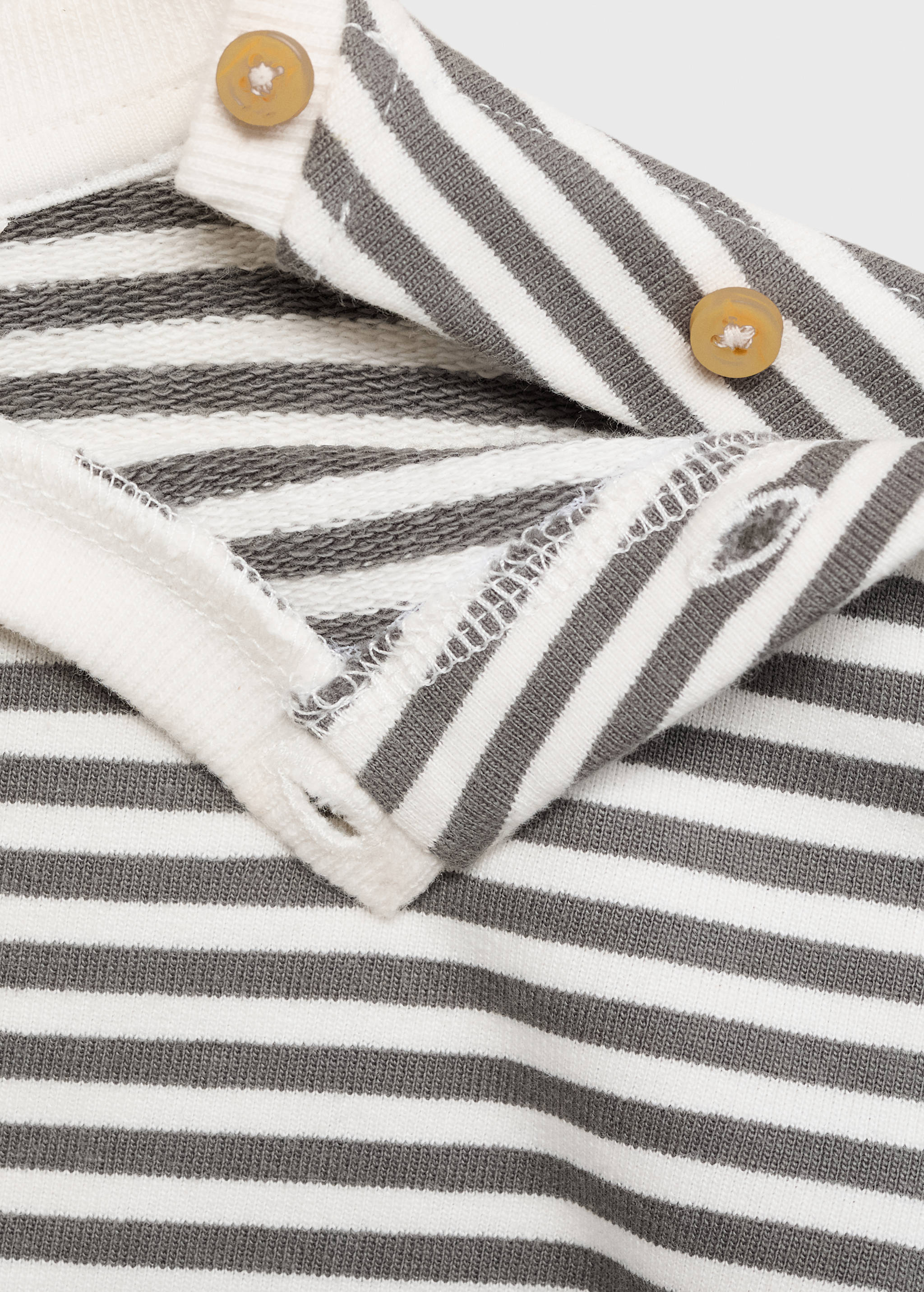 Striped cotton-blend sweatshirt - Details of the article 0