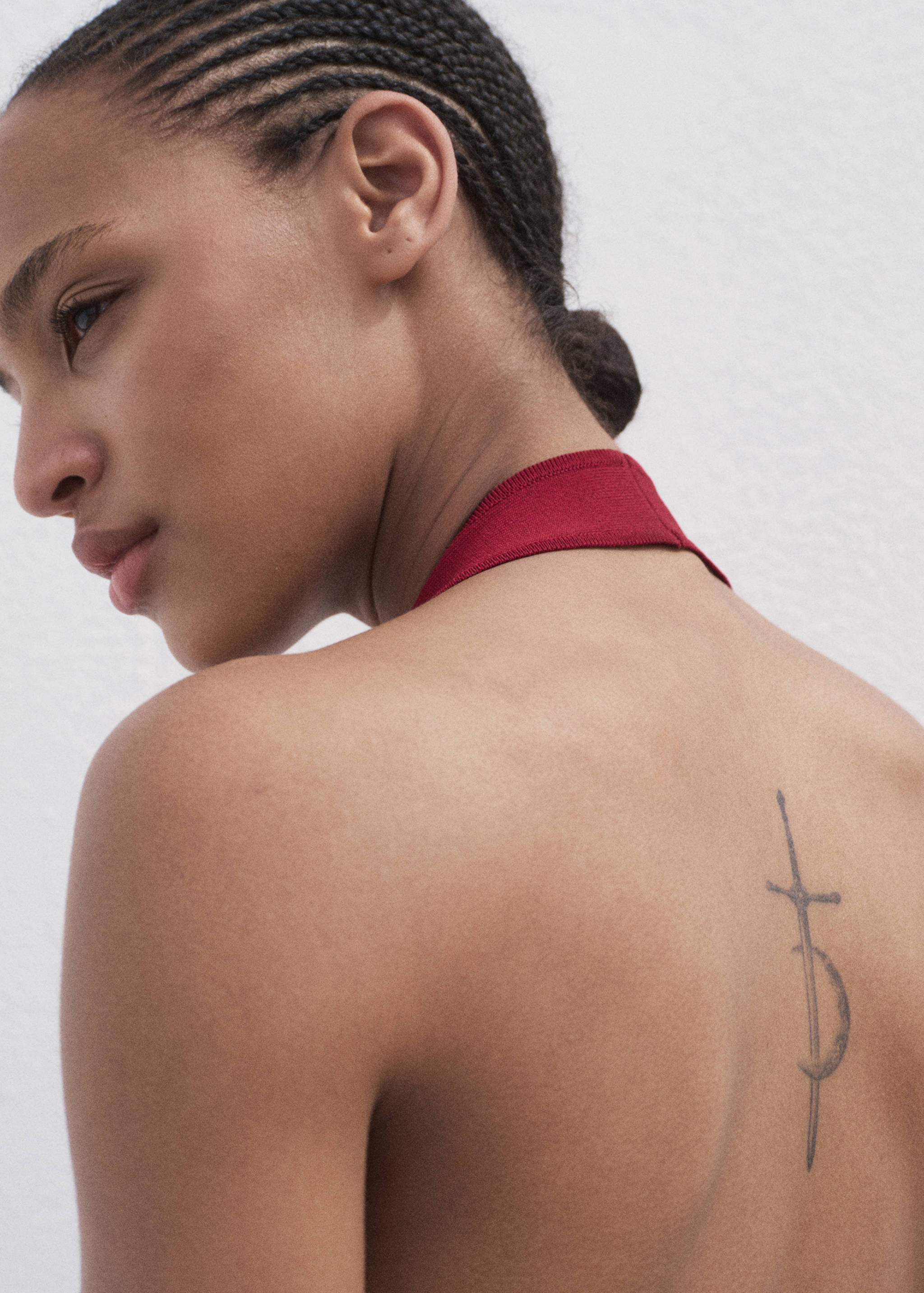 Knitted top with hoop detail - Details of the article 2