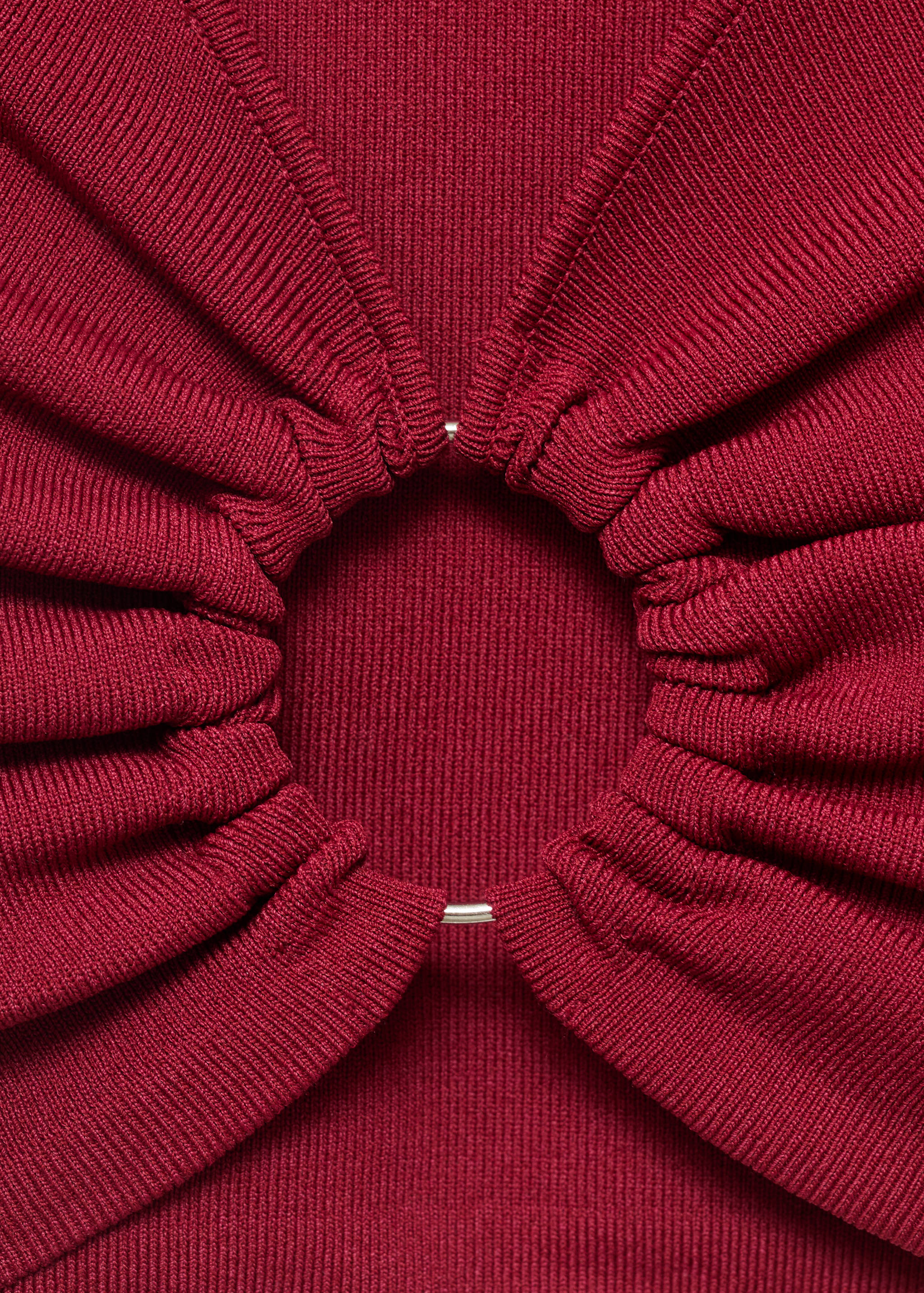 Knitted top with hoop detail - Details of the article 0