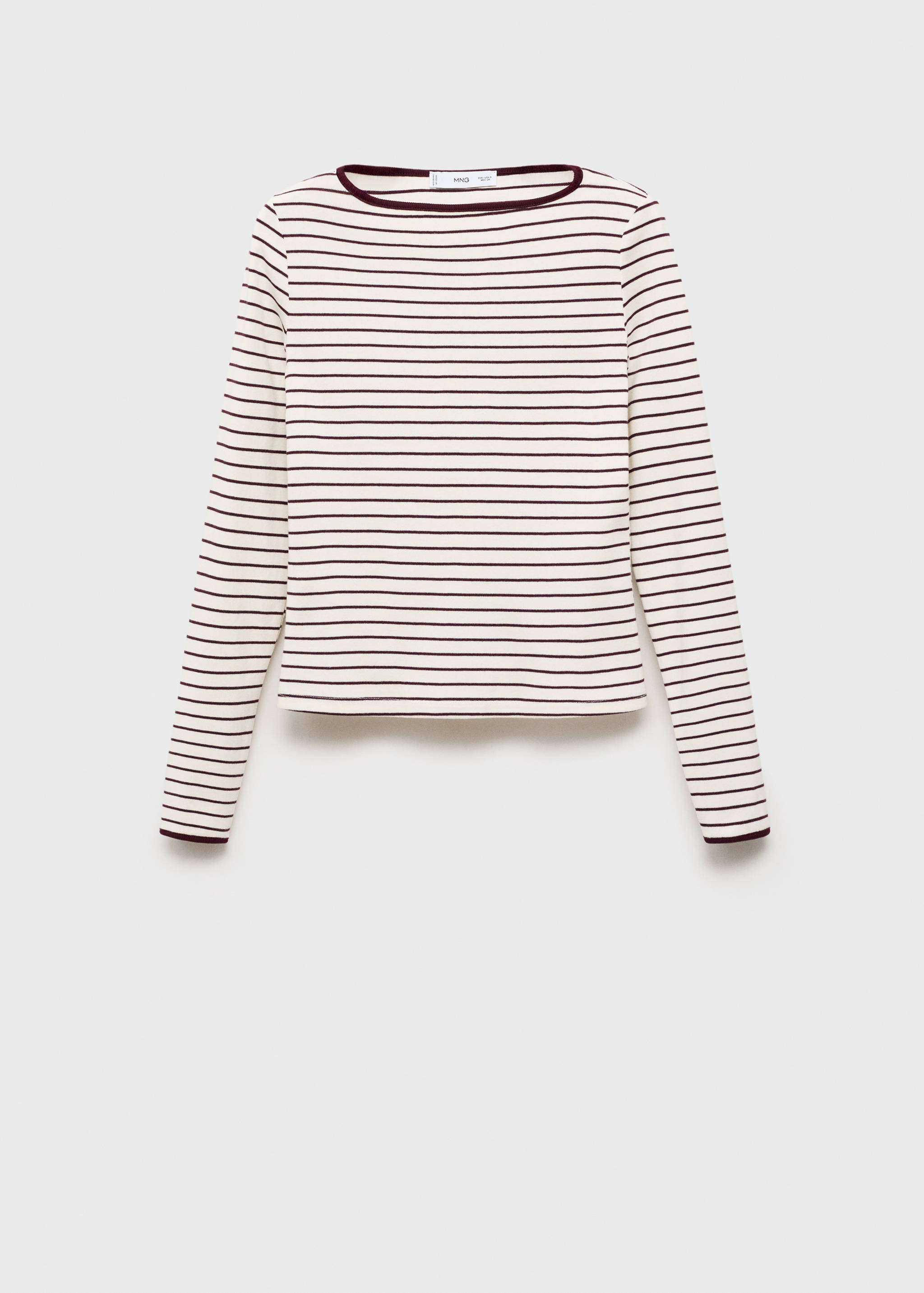 Baumwoll-T-Shirt mit Knopfmanschetten - Artikel ohne Model