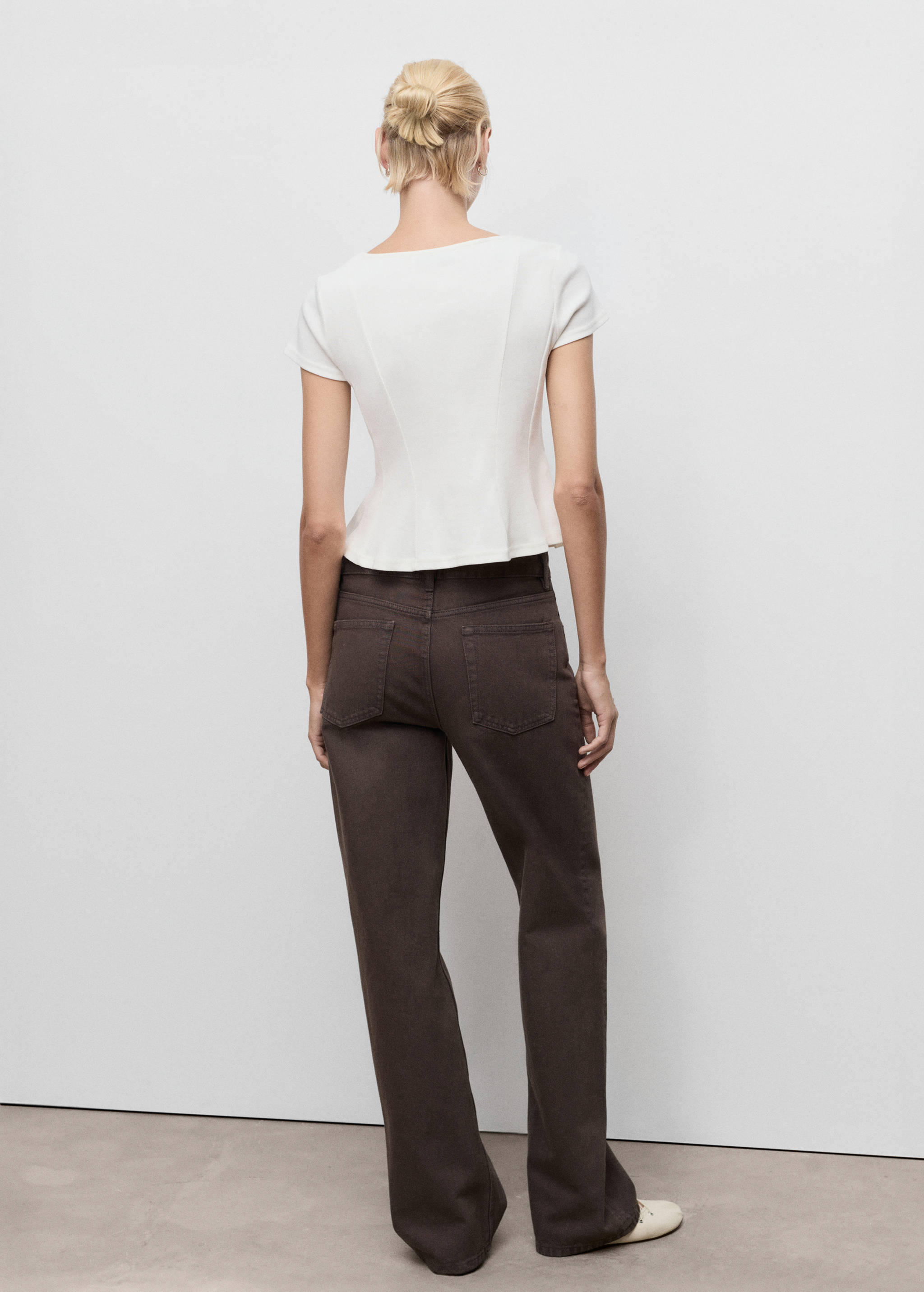 A-line cotton tee - Reverse of the article