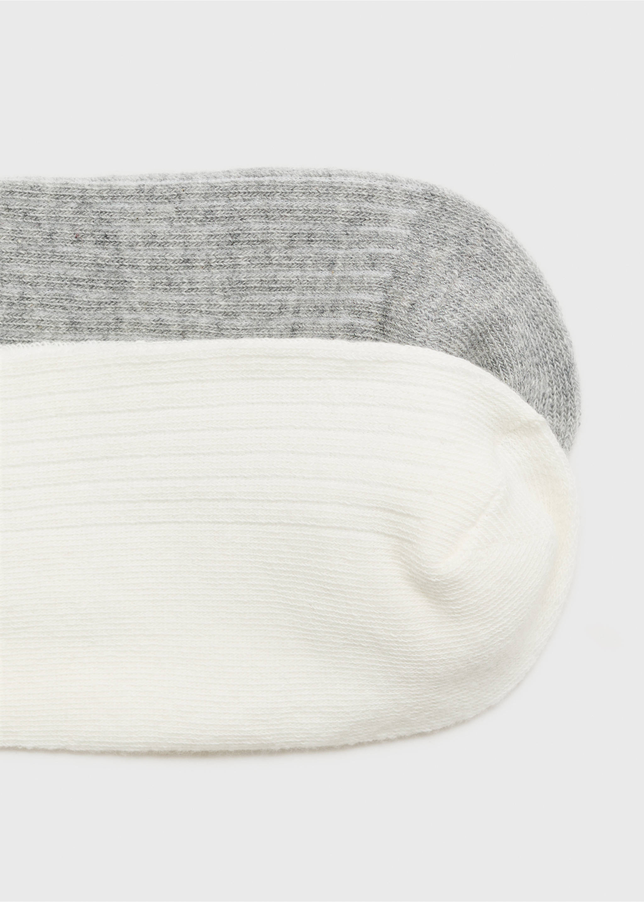 Две пары комбинированных носков - Деталь изделия 8, Белый. Ref: 17034089-00.