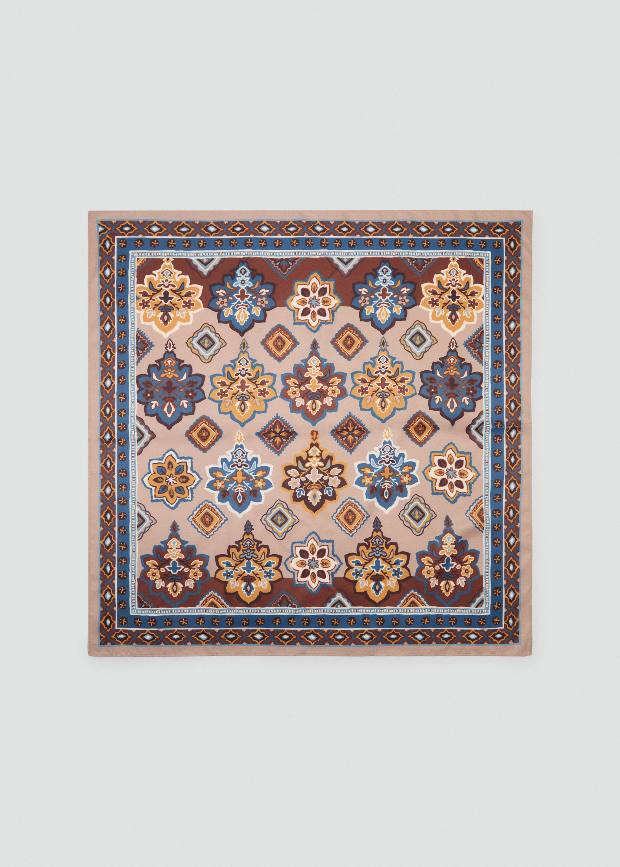 Paisley satin scarf - Article without model