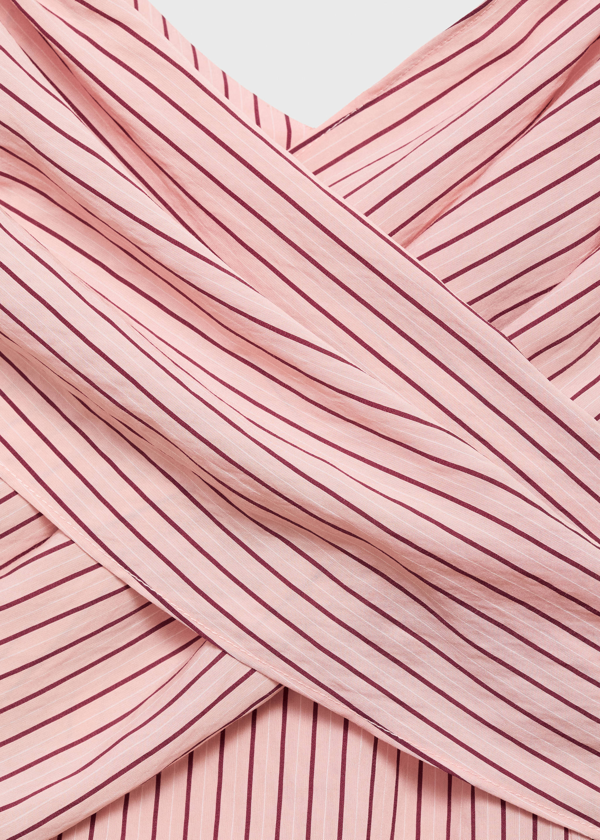 Striped wrap dress - Details of the article 0