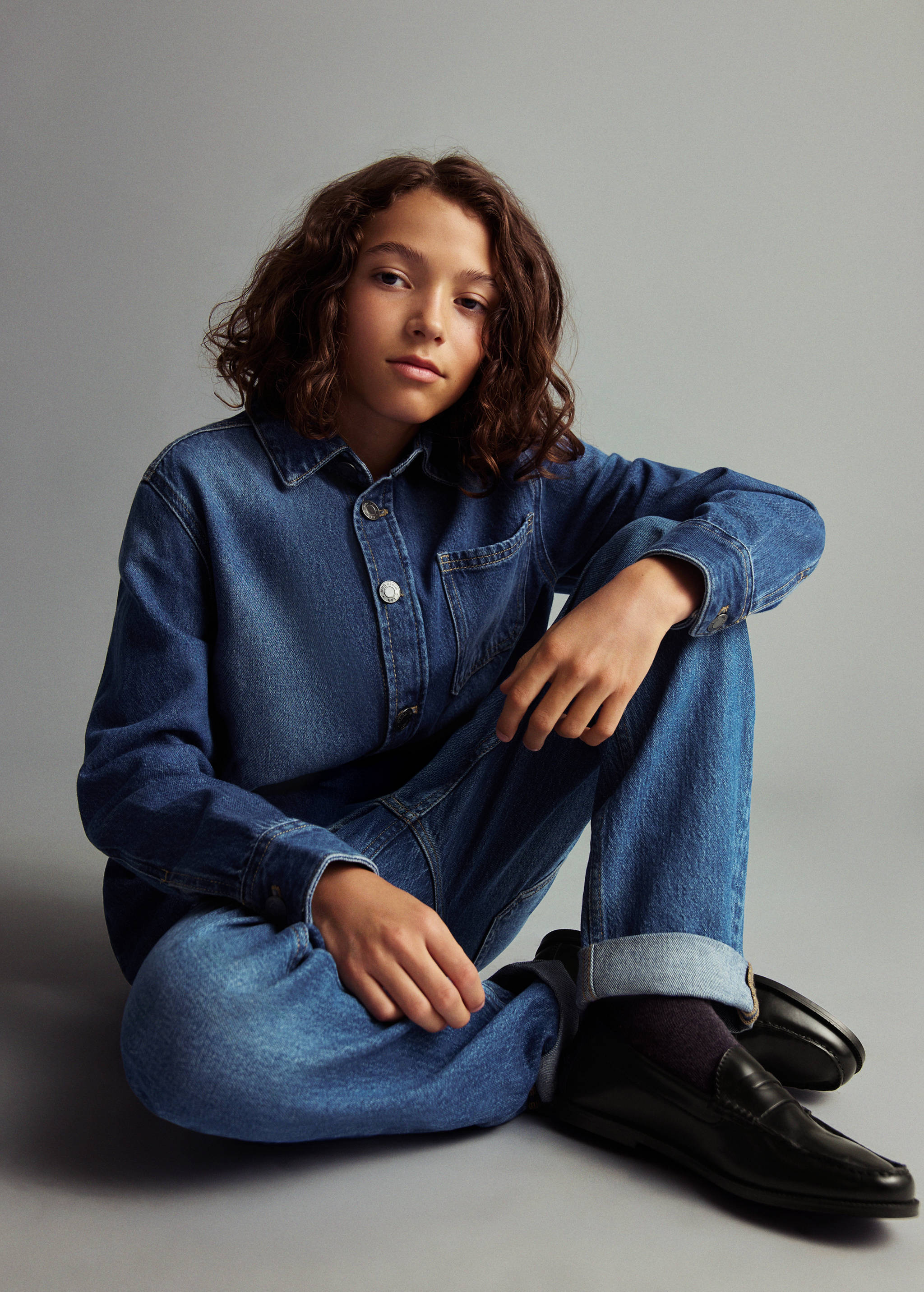 Faux-leather moccasin - General plane