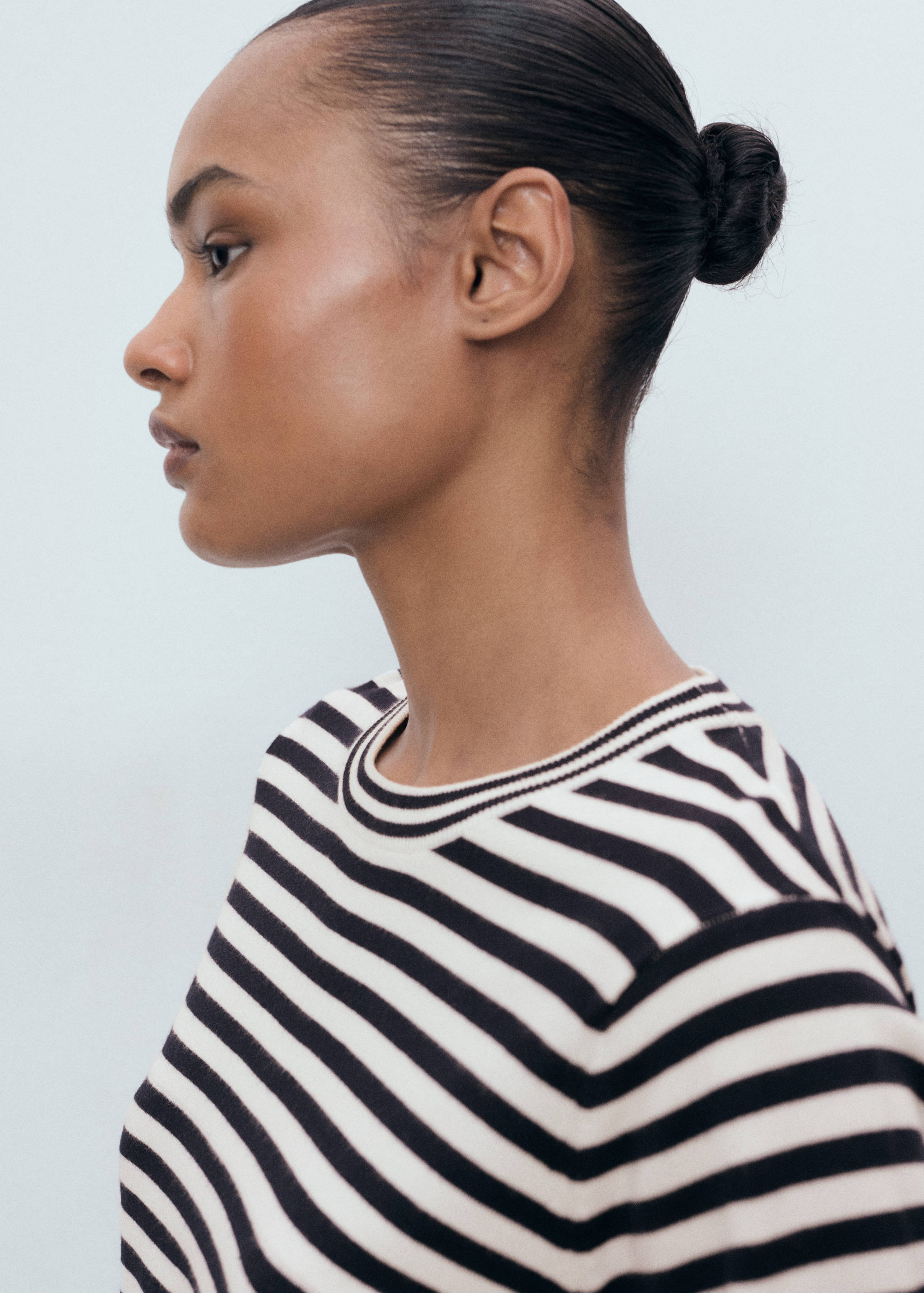 Pull-over rayures manches courtes - Détail de l'article 6