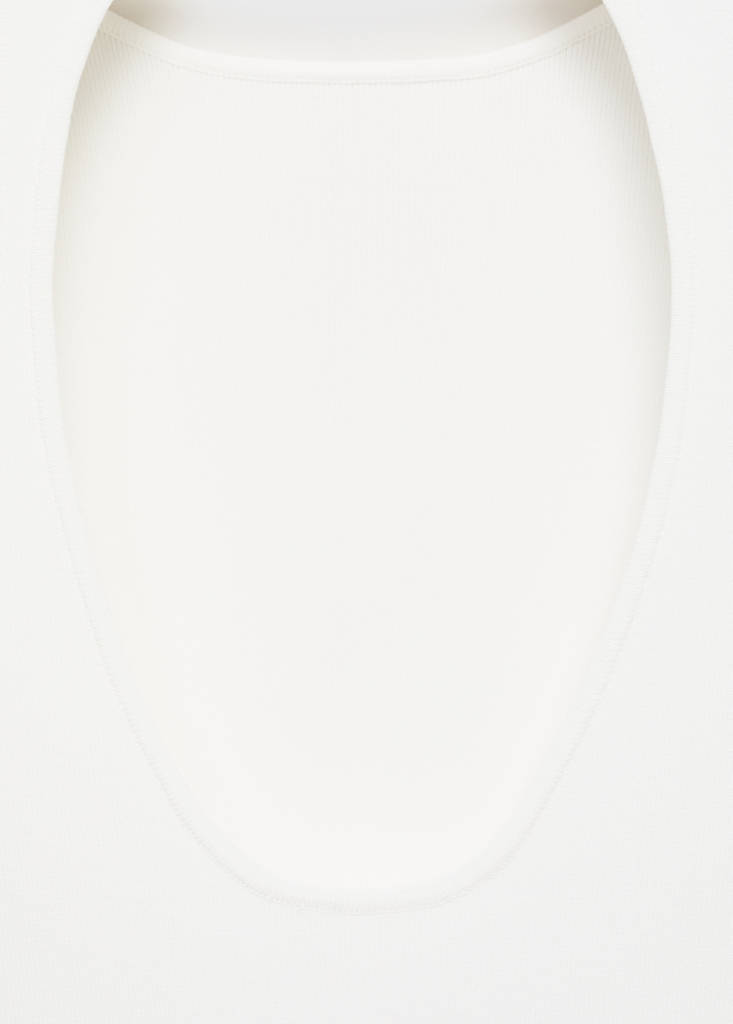 Open-back knitted dress — Off White