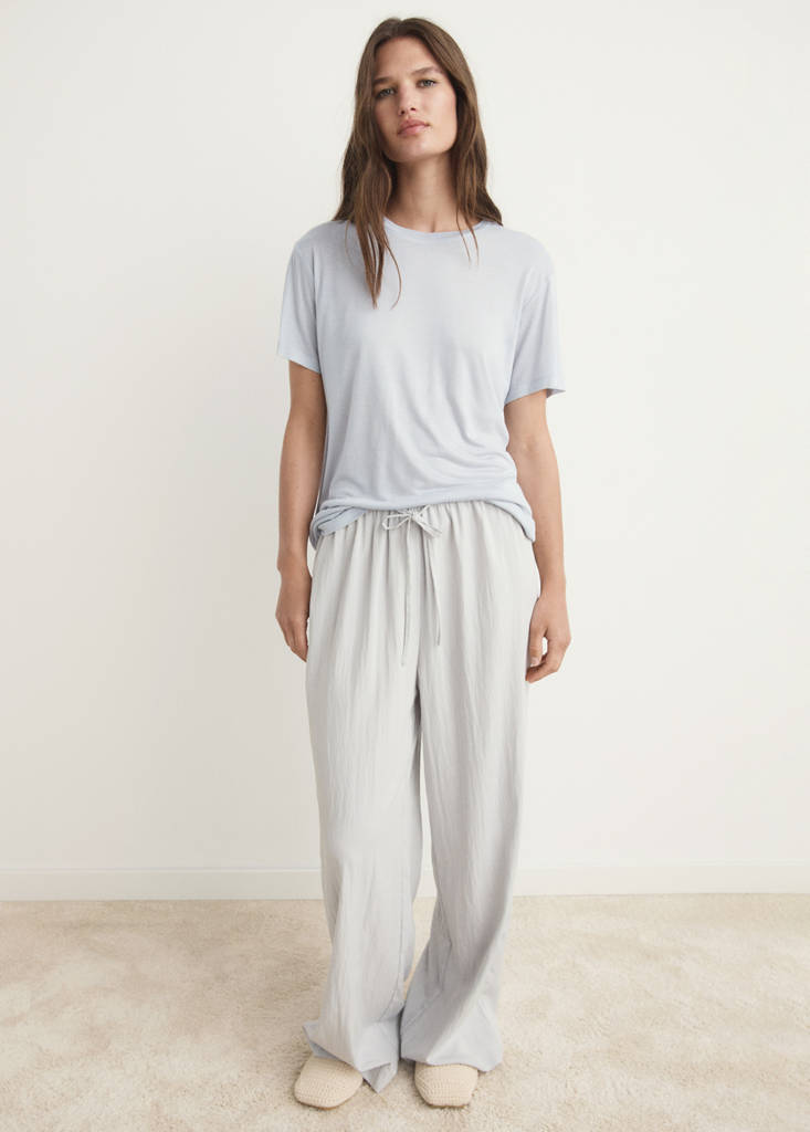 Garment washed t-shirt — Light/Pastel Grey