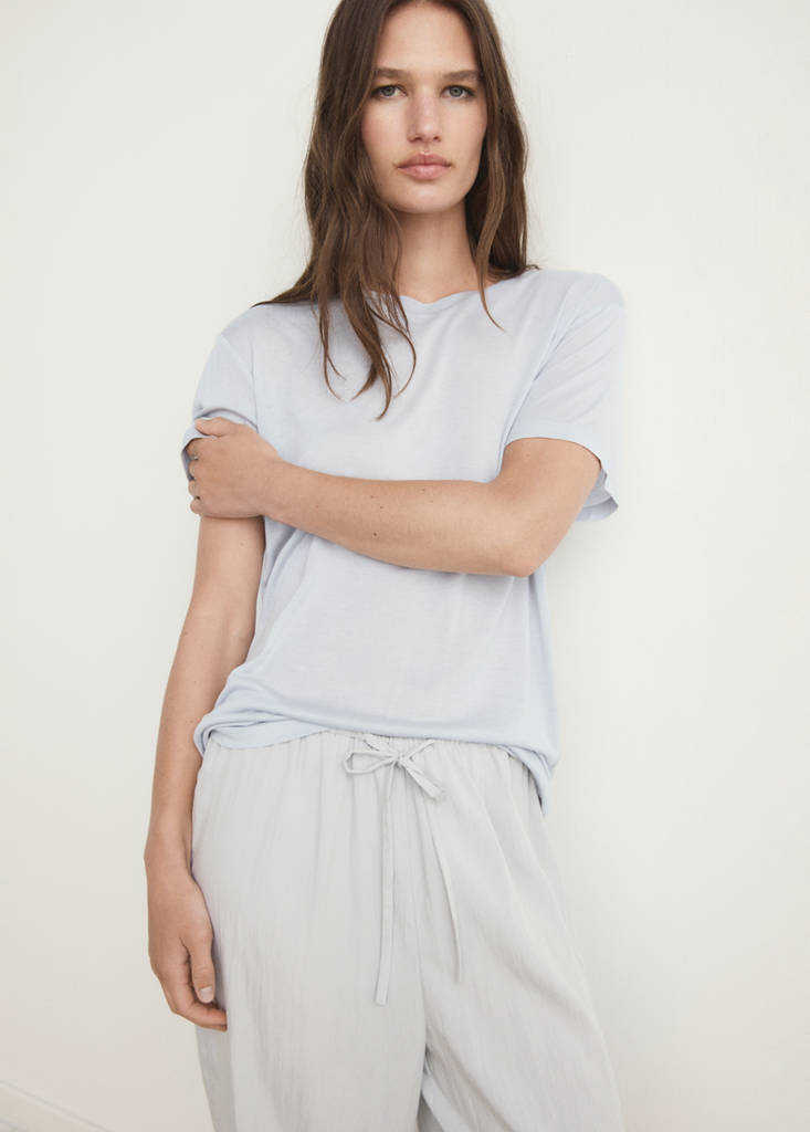Garment washed t-shirt — Light/Pastel Grey