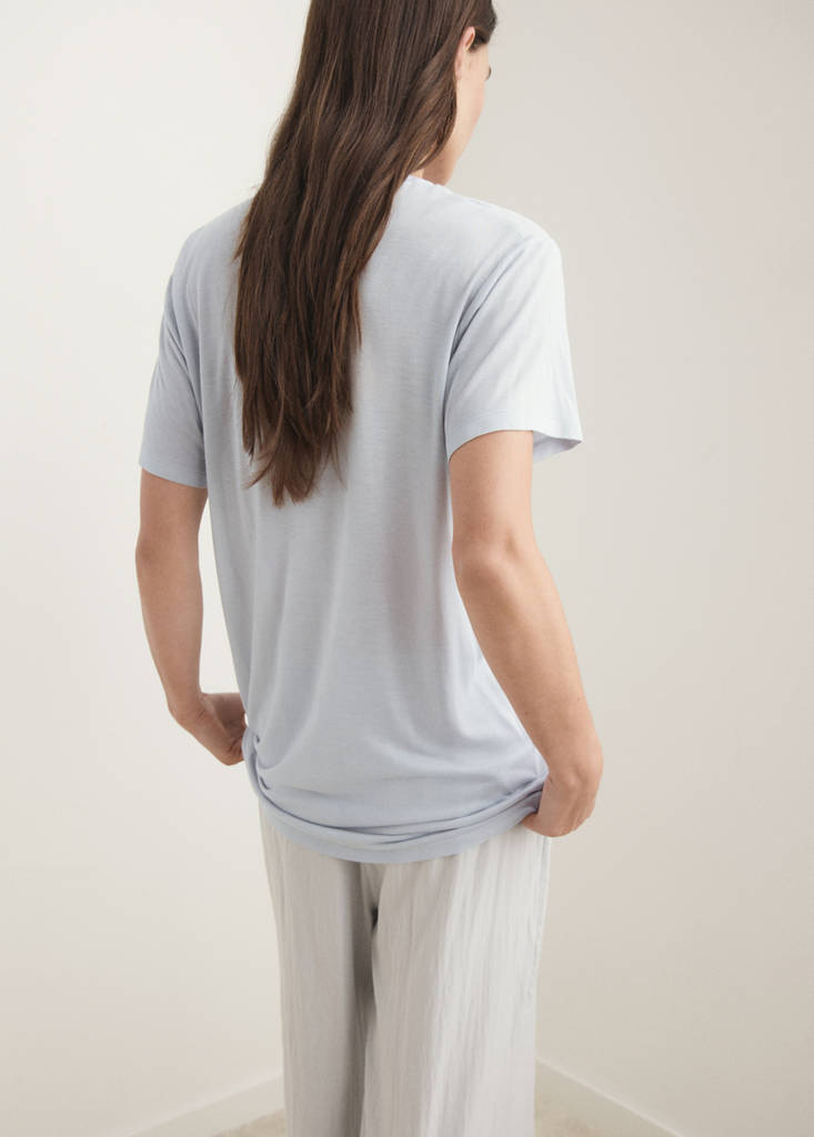 Garment washed t-shirt — Light/Pastel Grey