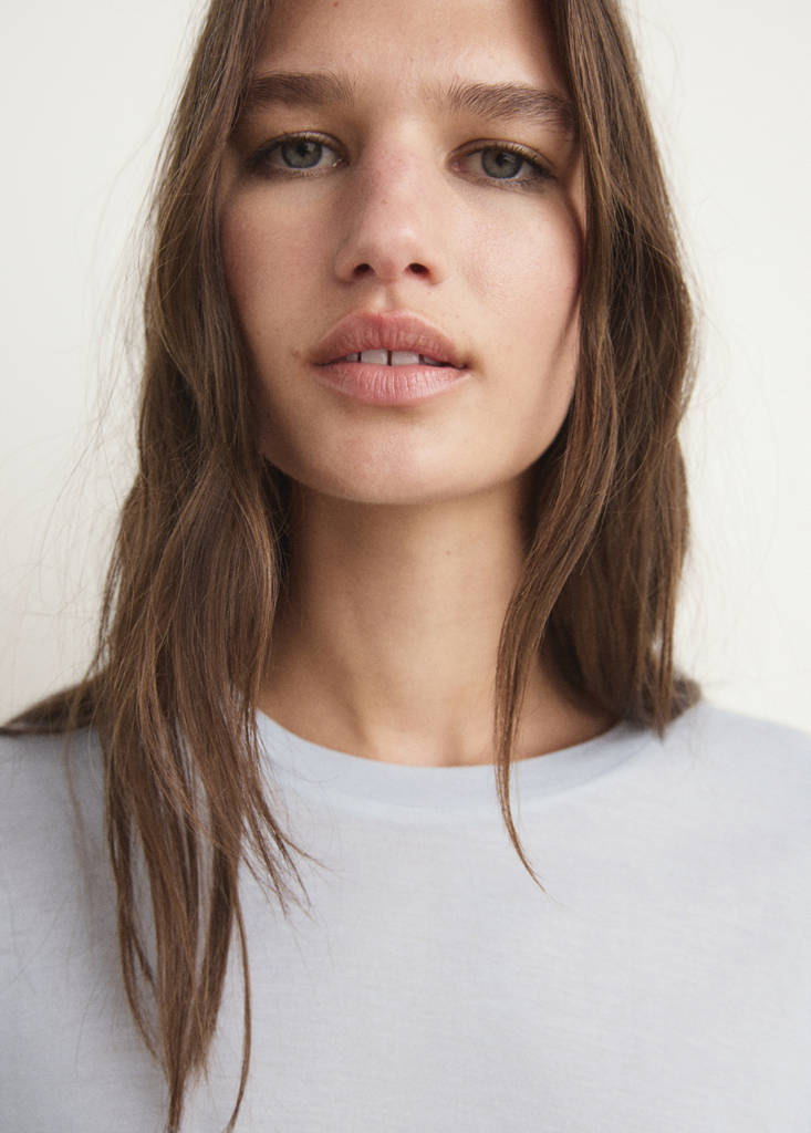 Garment washed t-shirt — Light/Pastel Grey