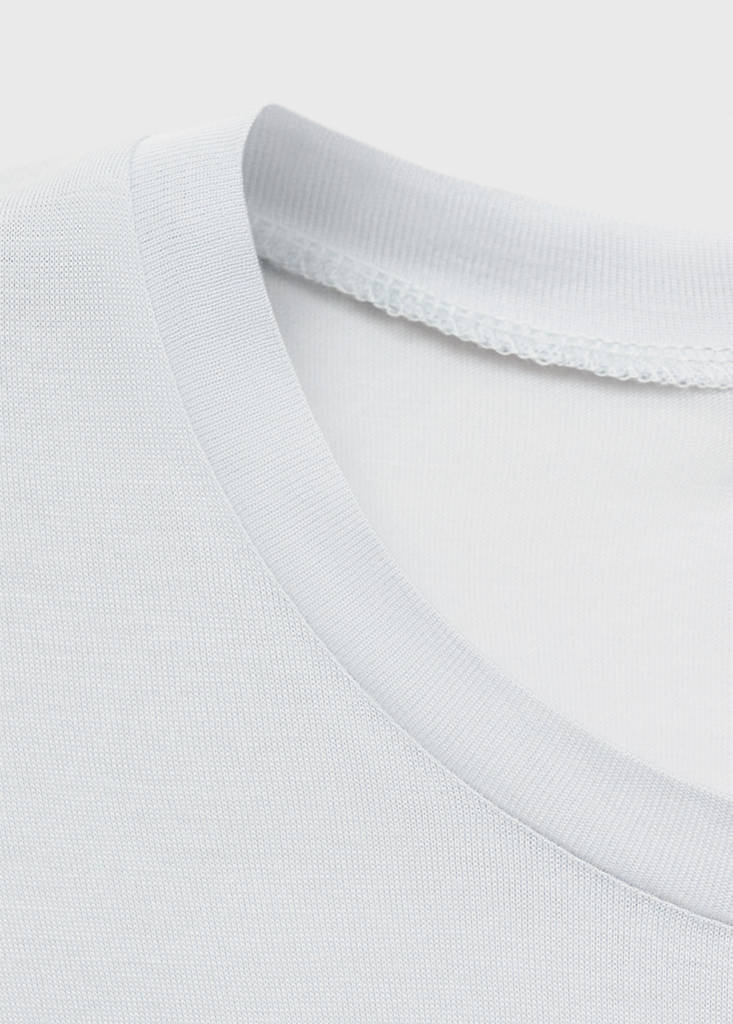 Garment washed t-shirt — Light/Pastel Grey