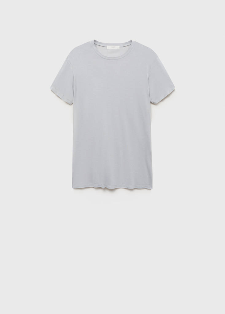 Garment washed t-shirt — Light/Pastel Grey