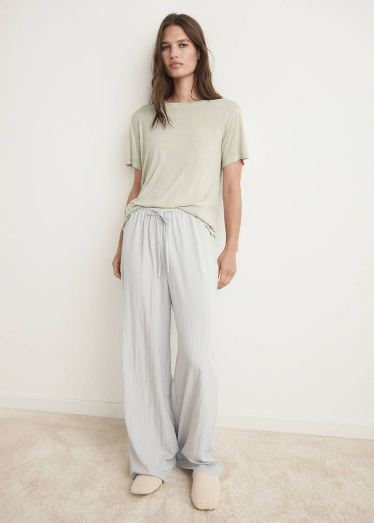 Garment washed t-shirt — Pastel Green