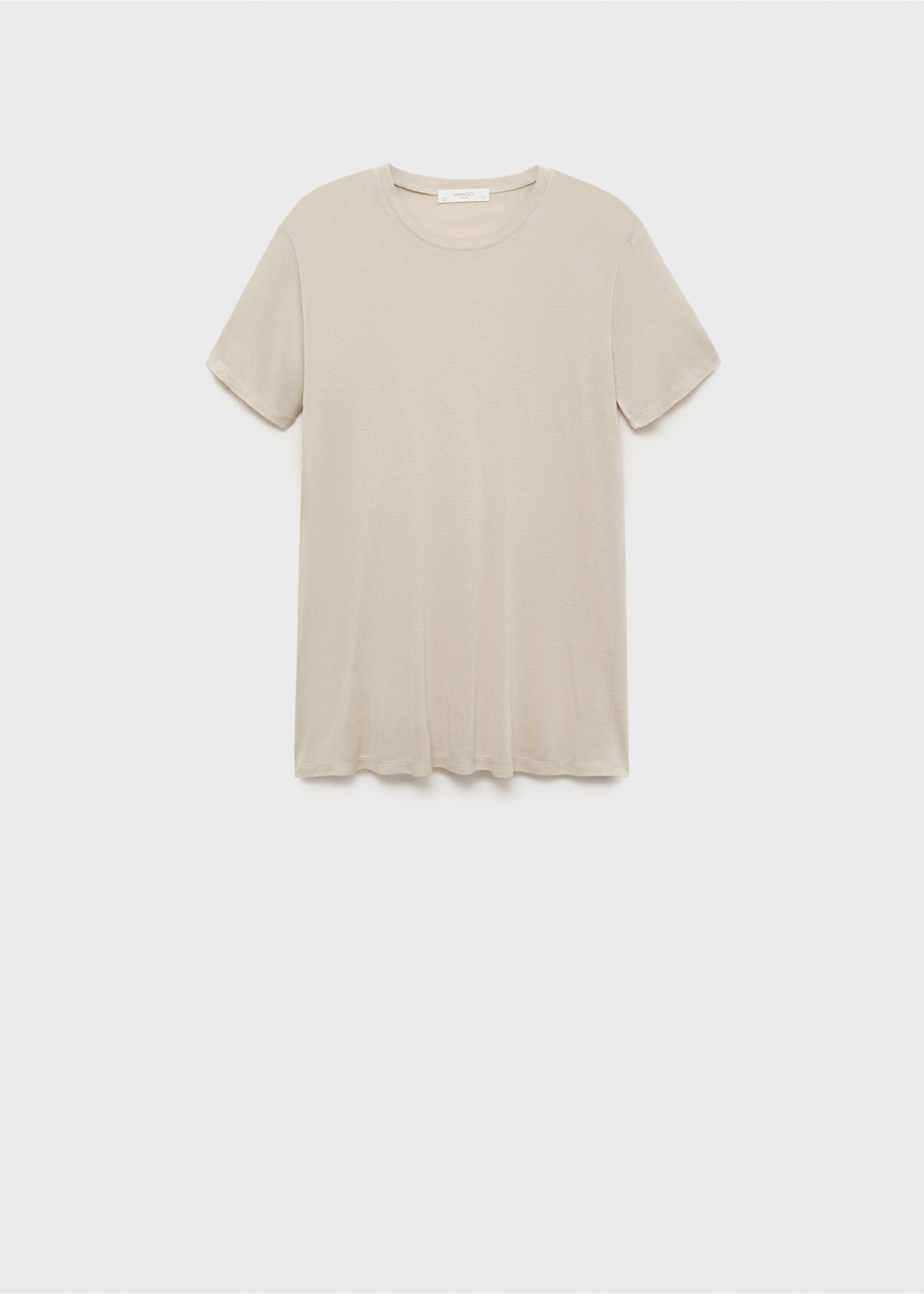 Beige t-shirt with short sleeves and round neck., Pastel Green. Ref: 17034105-00.