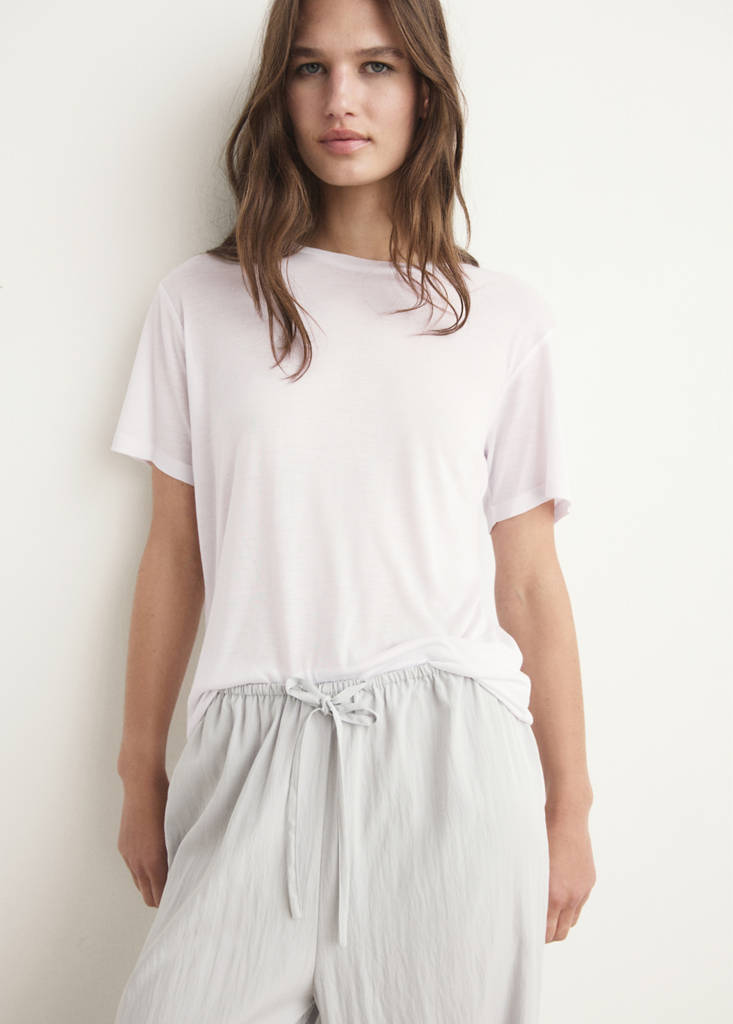 Garment washed t-shirt — Light/Pastel Grey