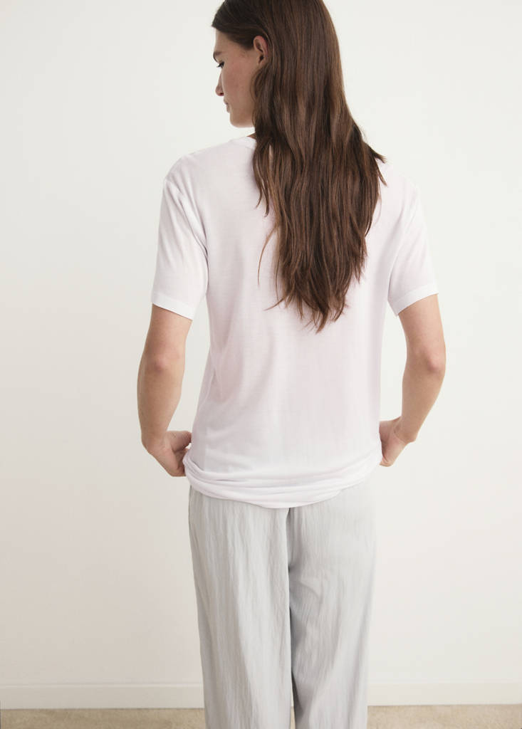 Garment washed t-shirt — Light/Pastel Grey